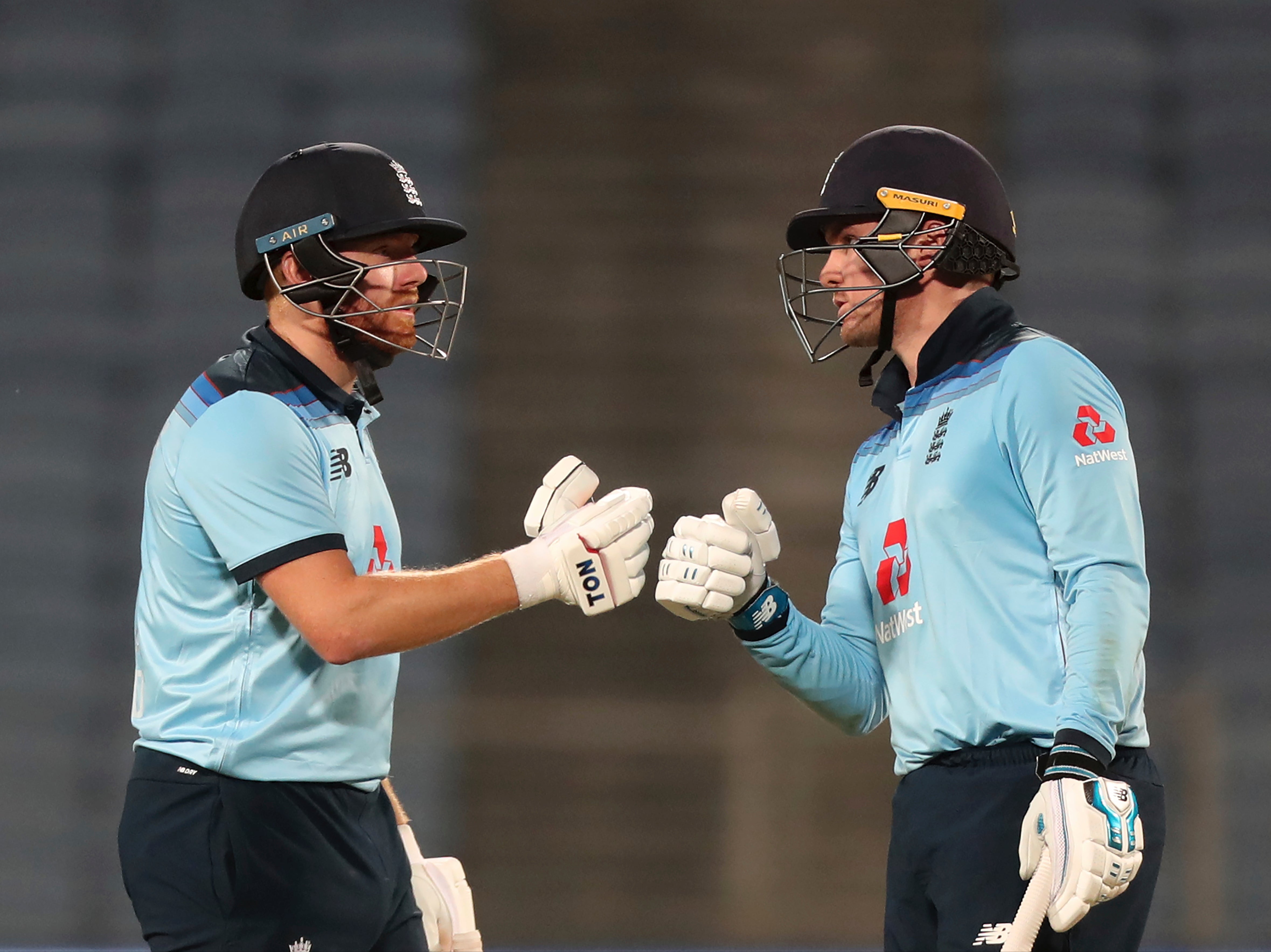 England batsmen Jonny Bairstow and Jason Roy