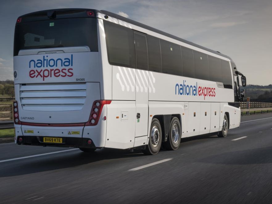 On the road: National Express and its rival Megabus resume services on 29 March 2021