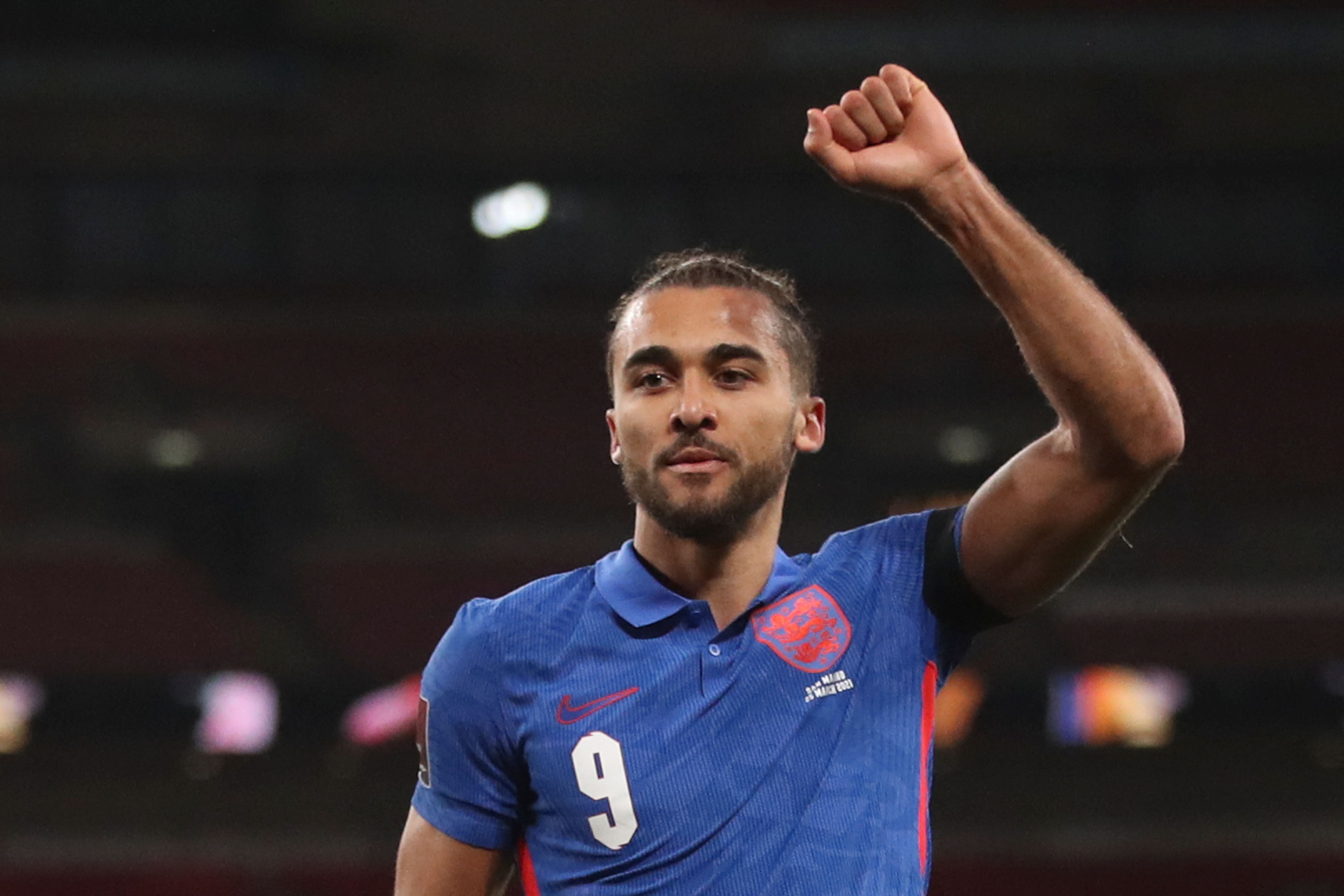 Calvert-Lewin celebrates at Wembley