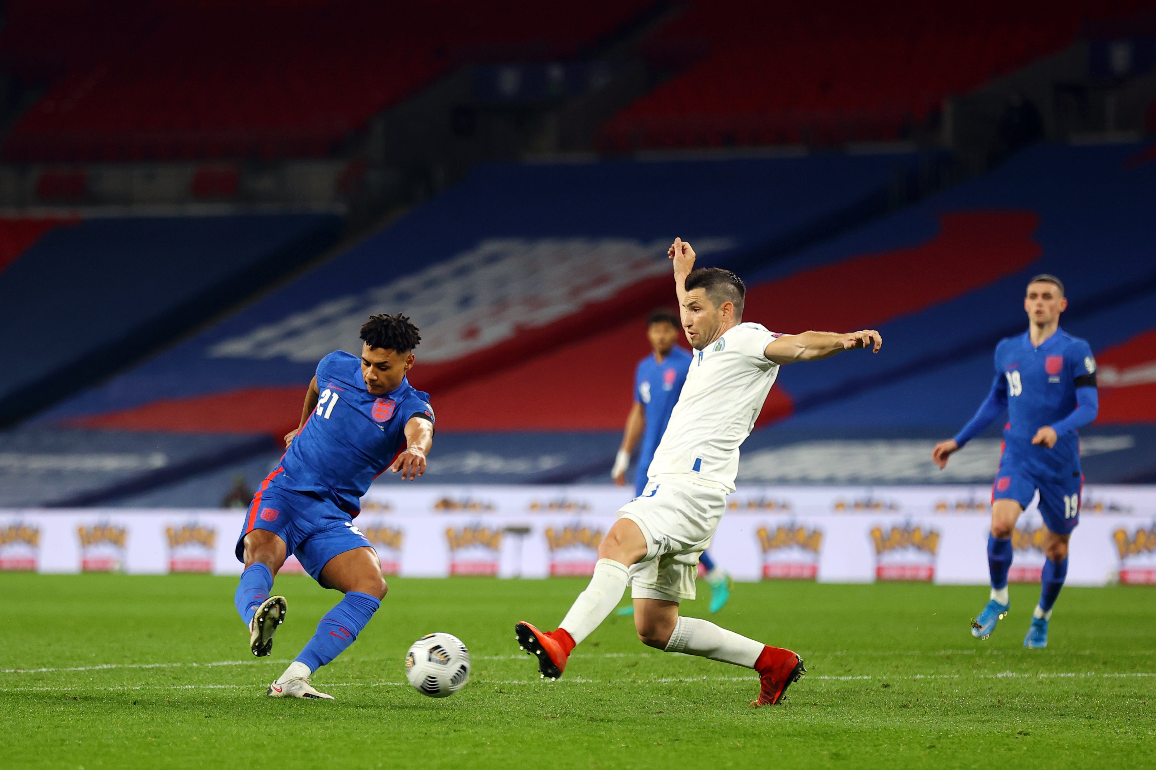 Ollie Watkins marked his England debut with a goal