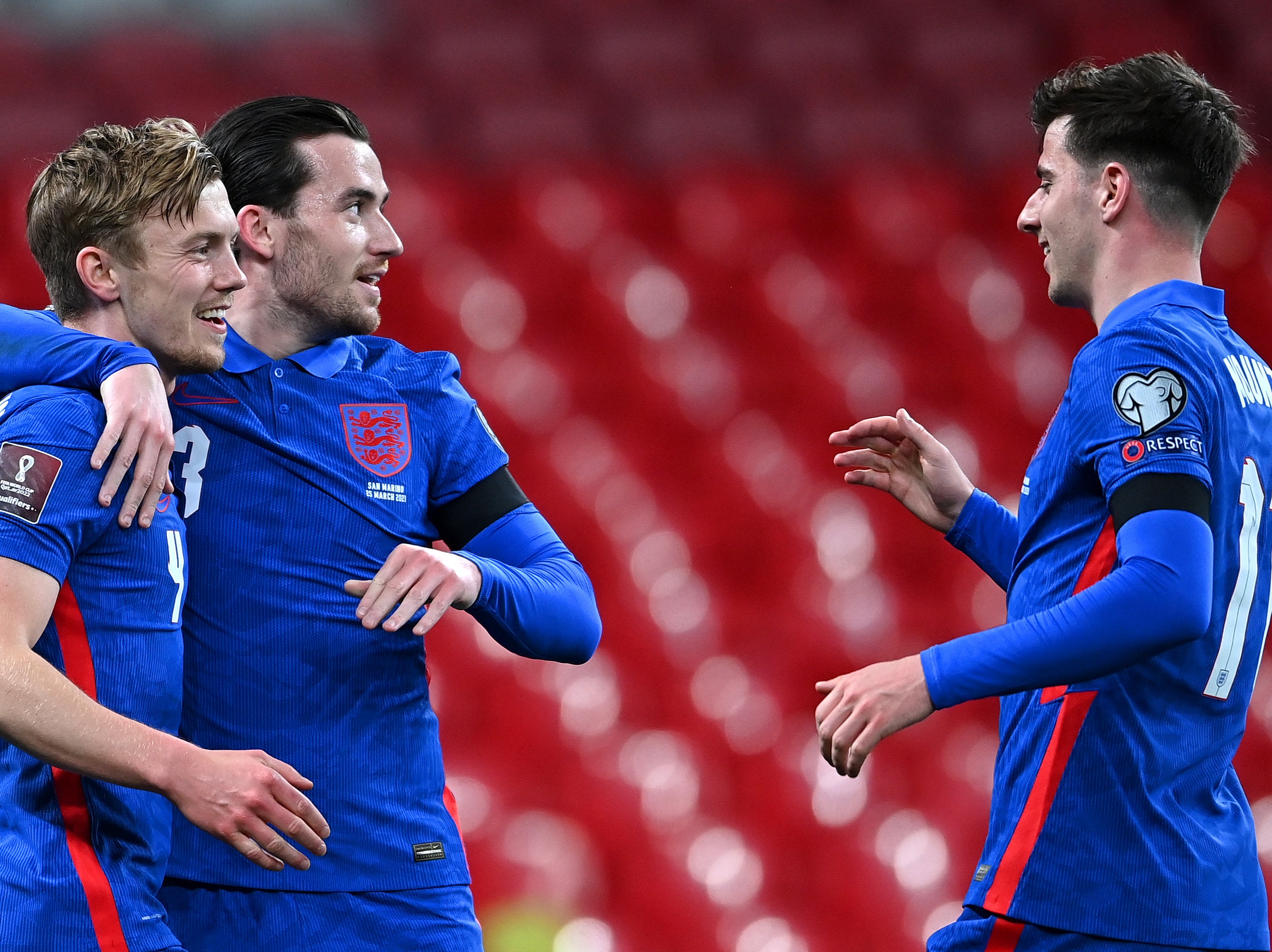 Mason Mount (right) and Ben Chilwell (centre) were standout performers