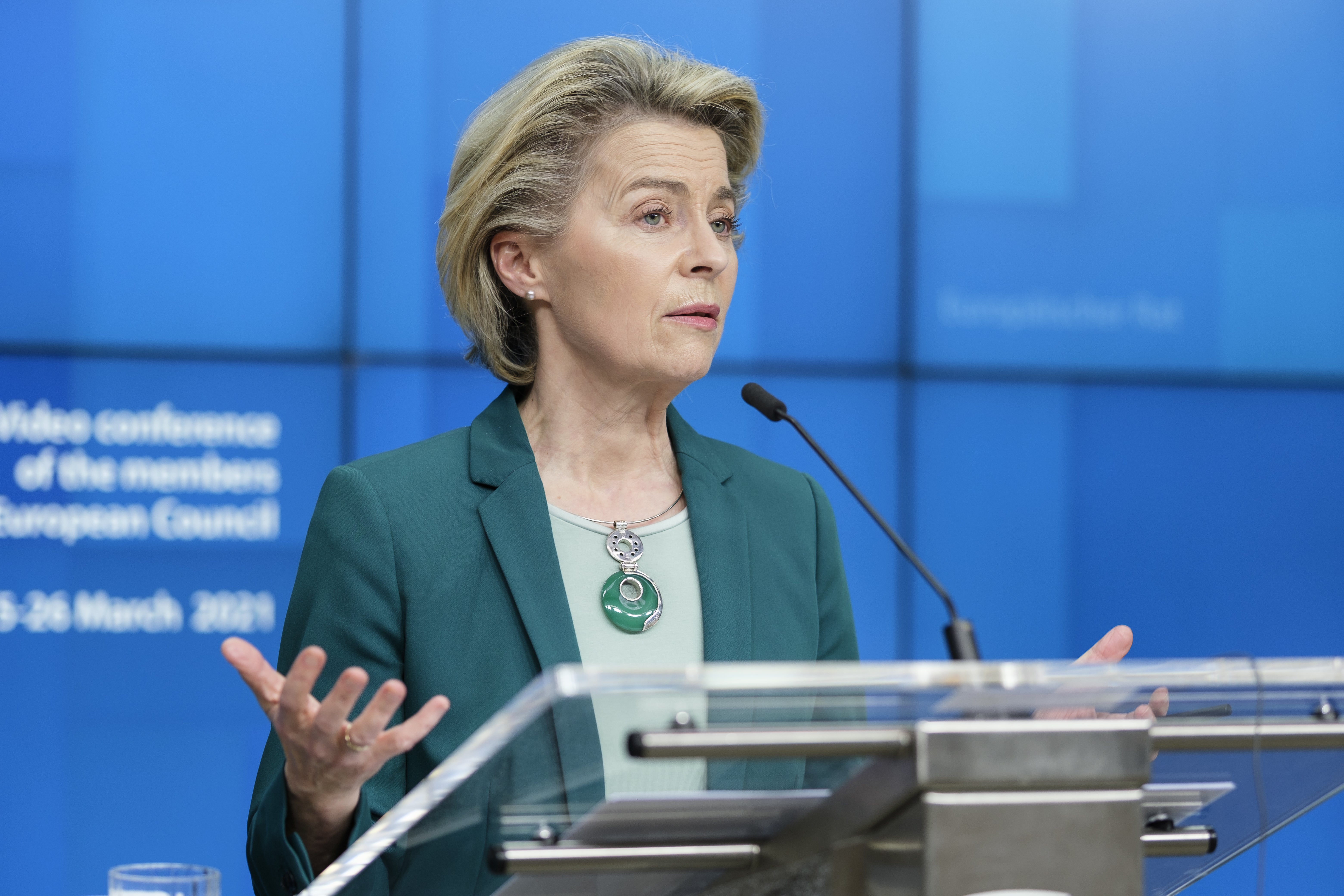 The European Commission president, Ursula von der Leyen