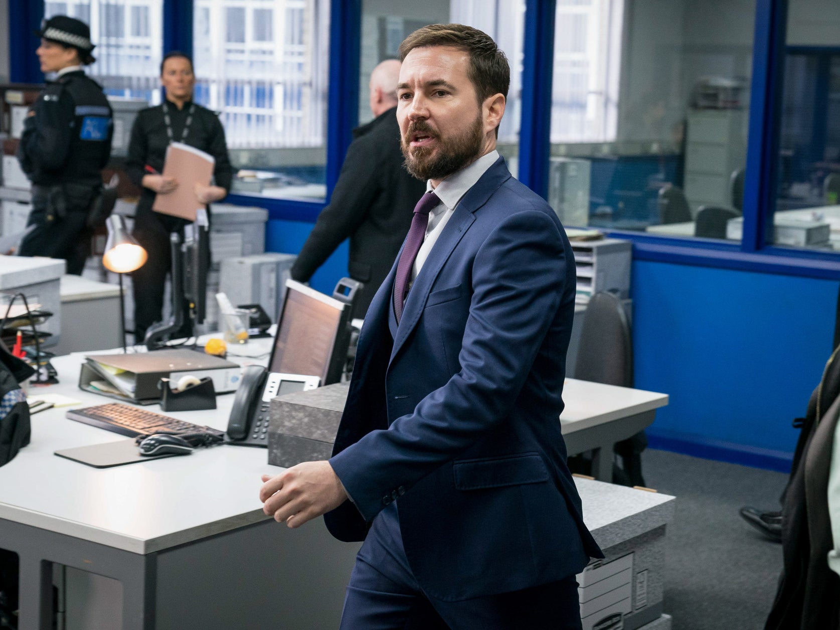 Martin Compston as Steve Arnott in the latest episode of Line of Duty