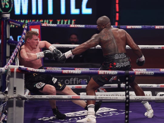 Whyte knocks out Povetkin in the fourth round