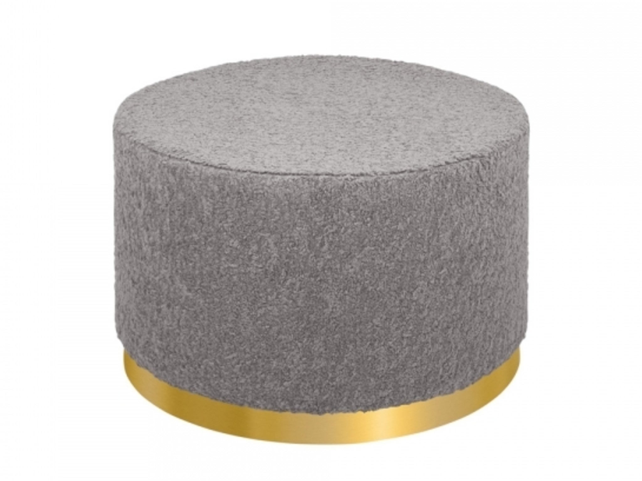 Cult Furniture marie pouffe luxe boucle, grey indybest