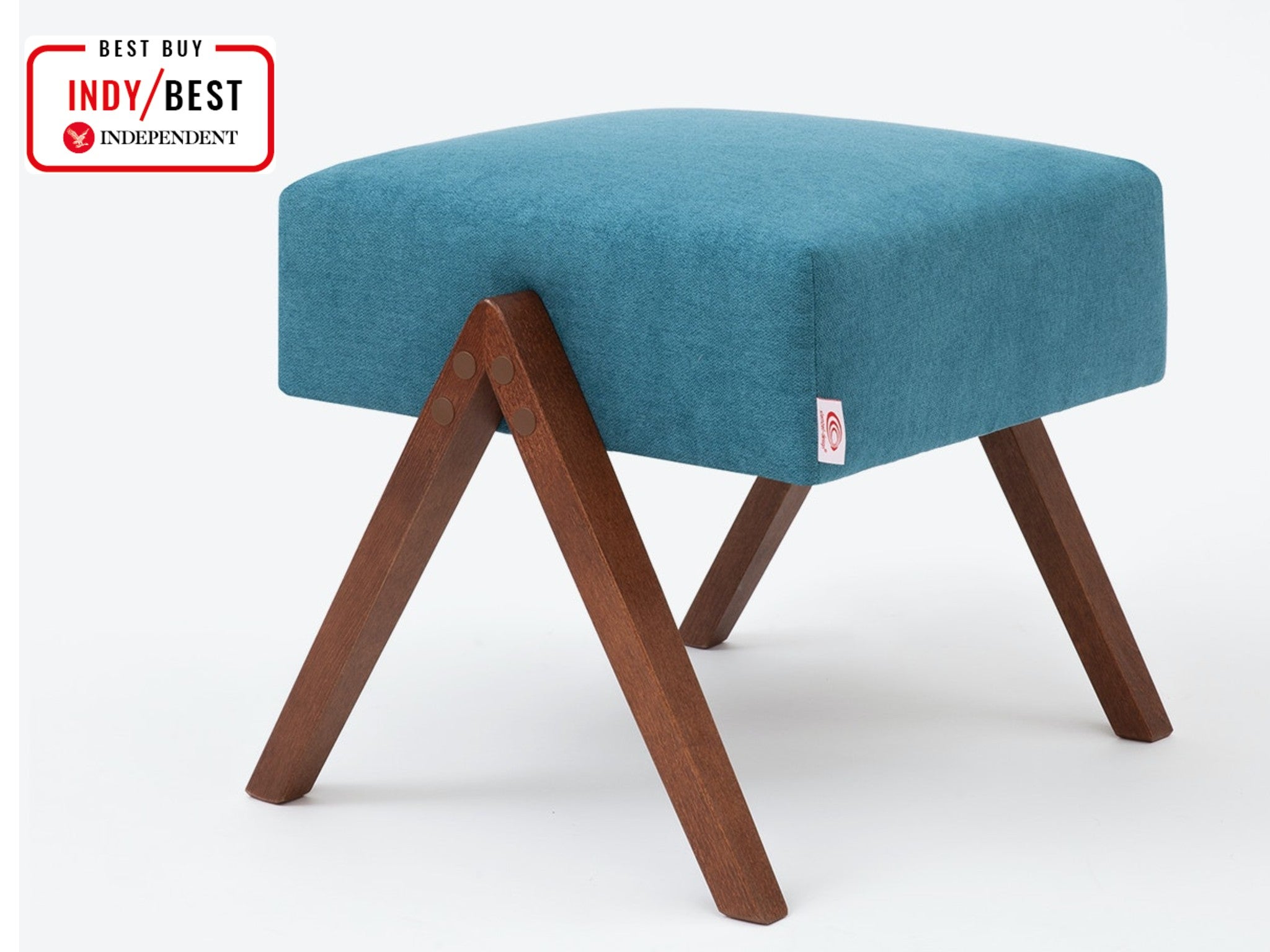 Sternzeit Design retrostar footstool, turquoise indybest