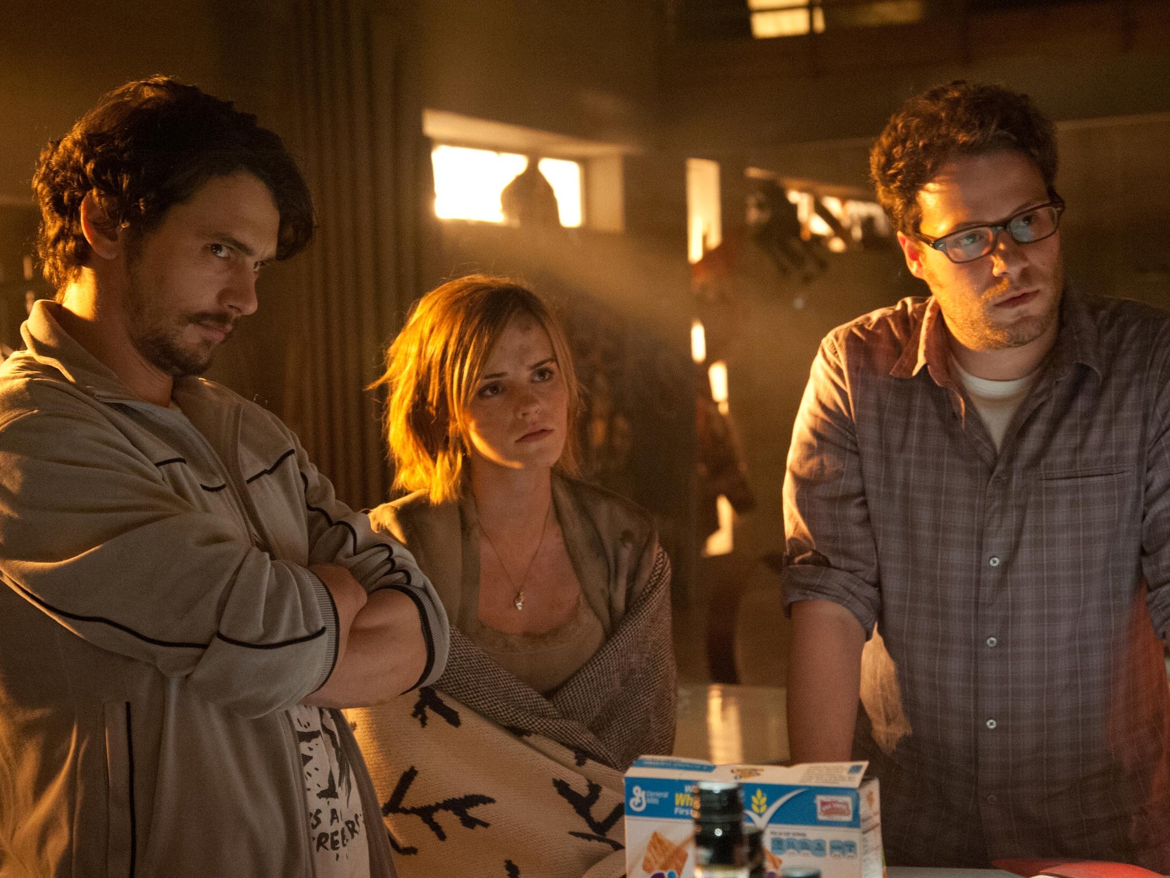 James Franco, Emma Watson and Seth Rogen in 2013 comedy ‘This Is the End’