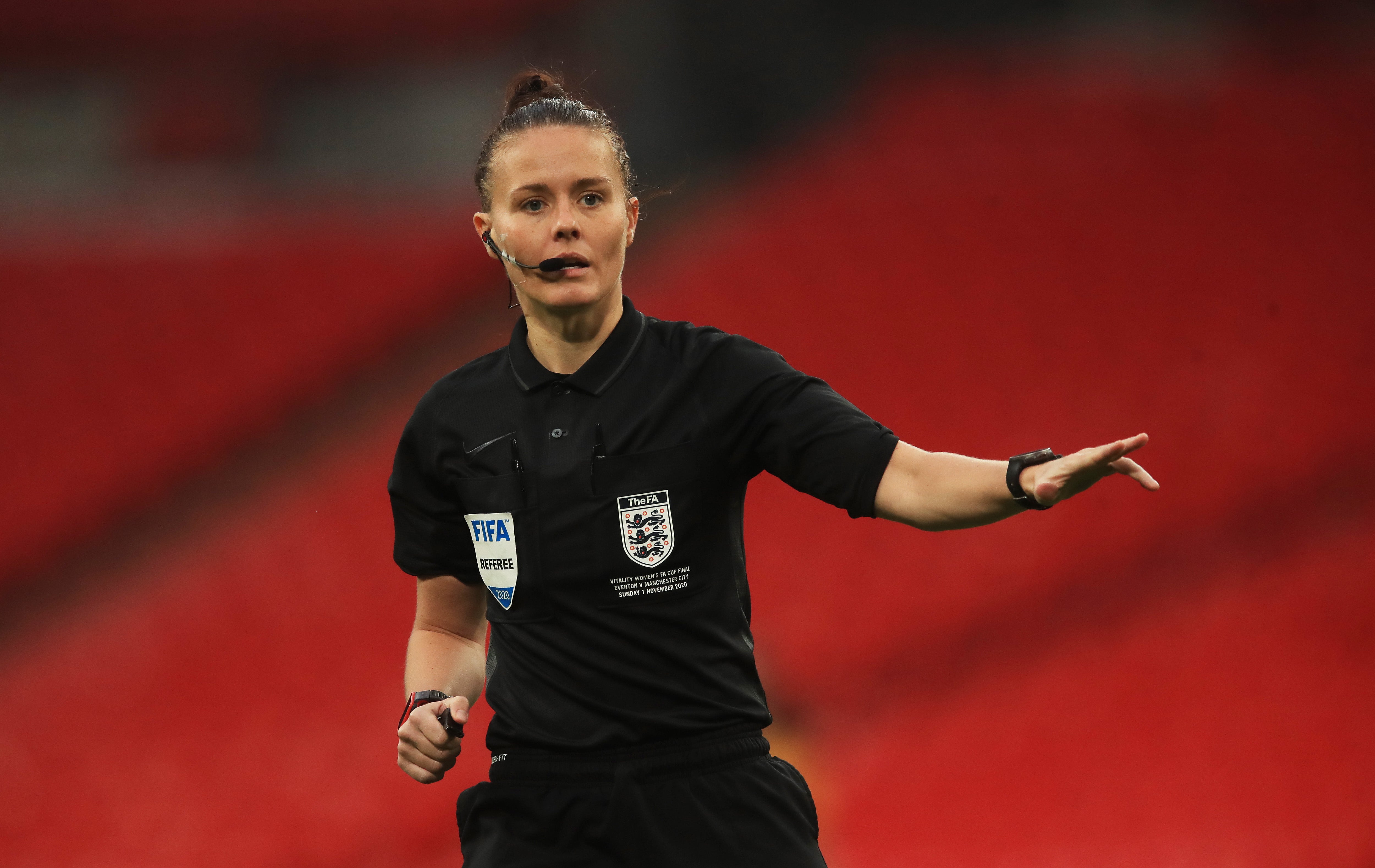 Referee Rebecca Welch