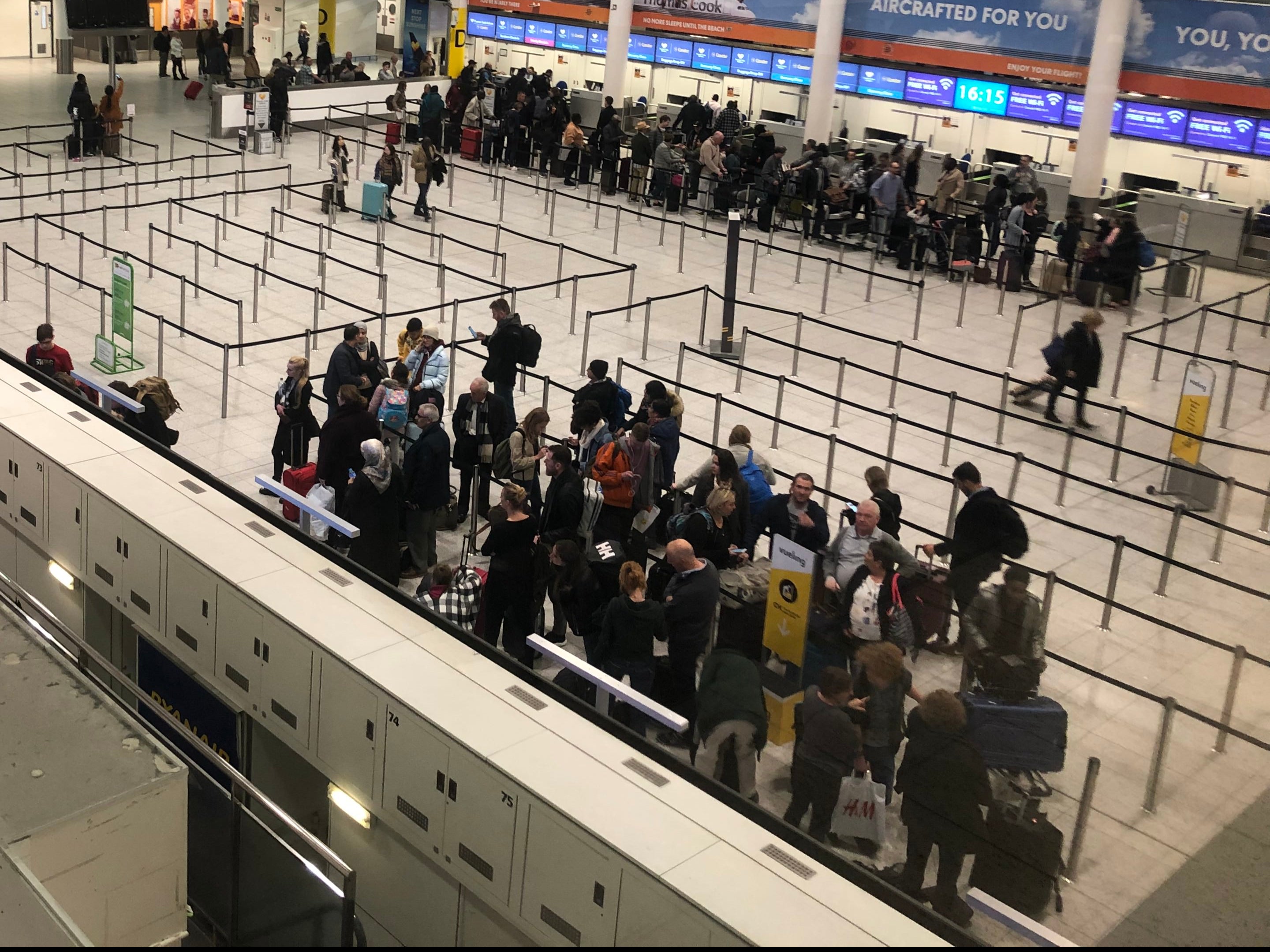 Another age: Gatwick Airport South Terminal, Easter 2019