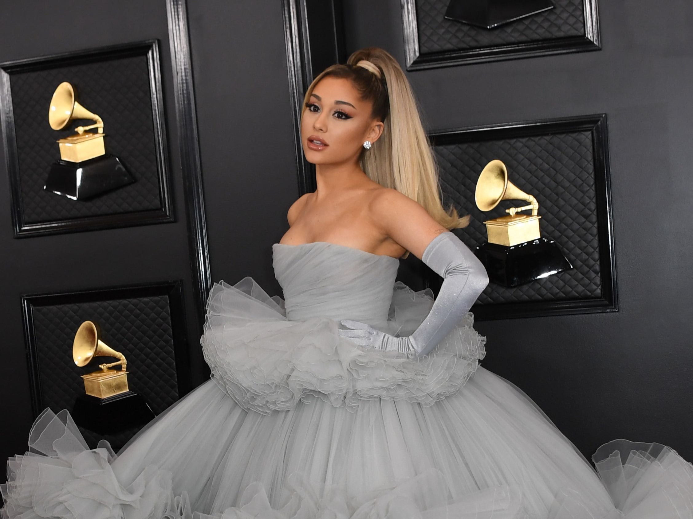 Ariana Grande at the Grammy Awards on 26 January 2020 in Los Angeles, California