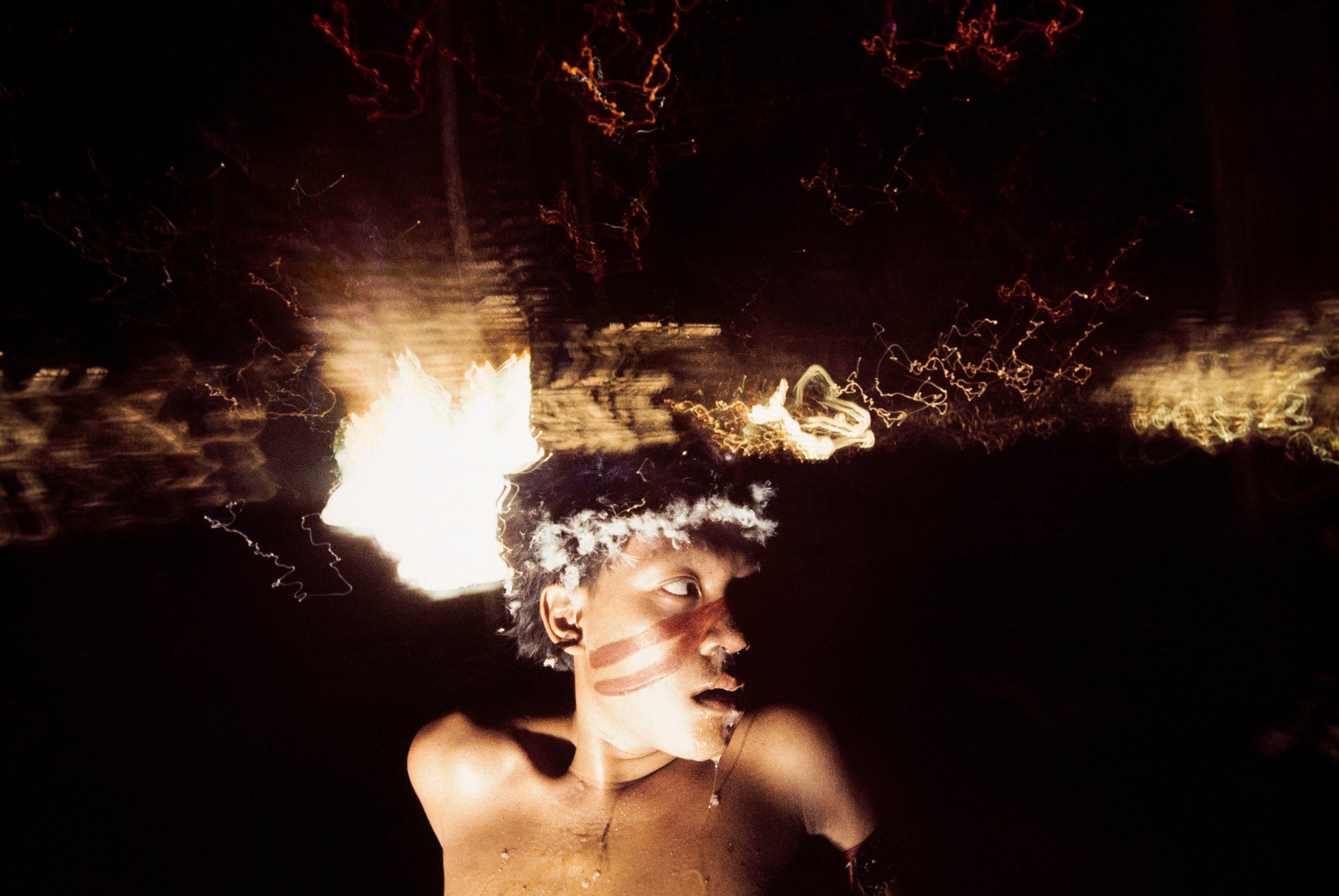 Antônio Korihana thëri, a young man under the effect of the hallucinogenic powder yãkoana Catrimani, 1972-1976.