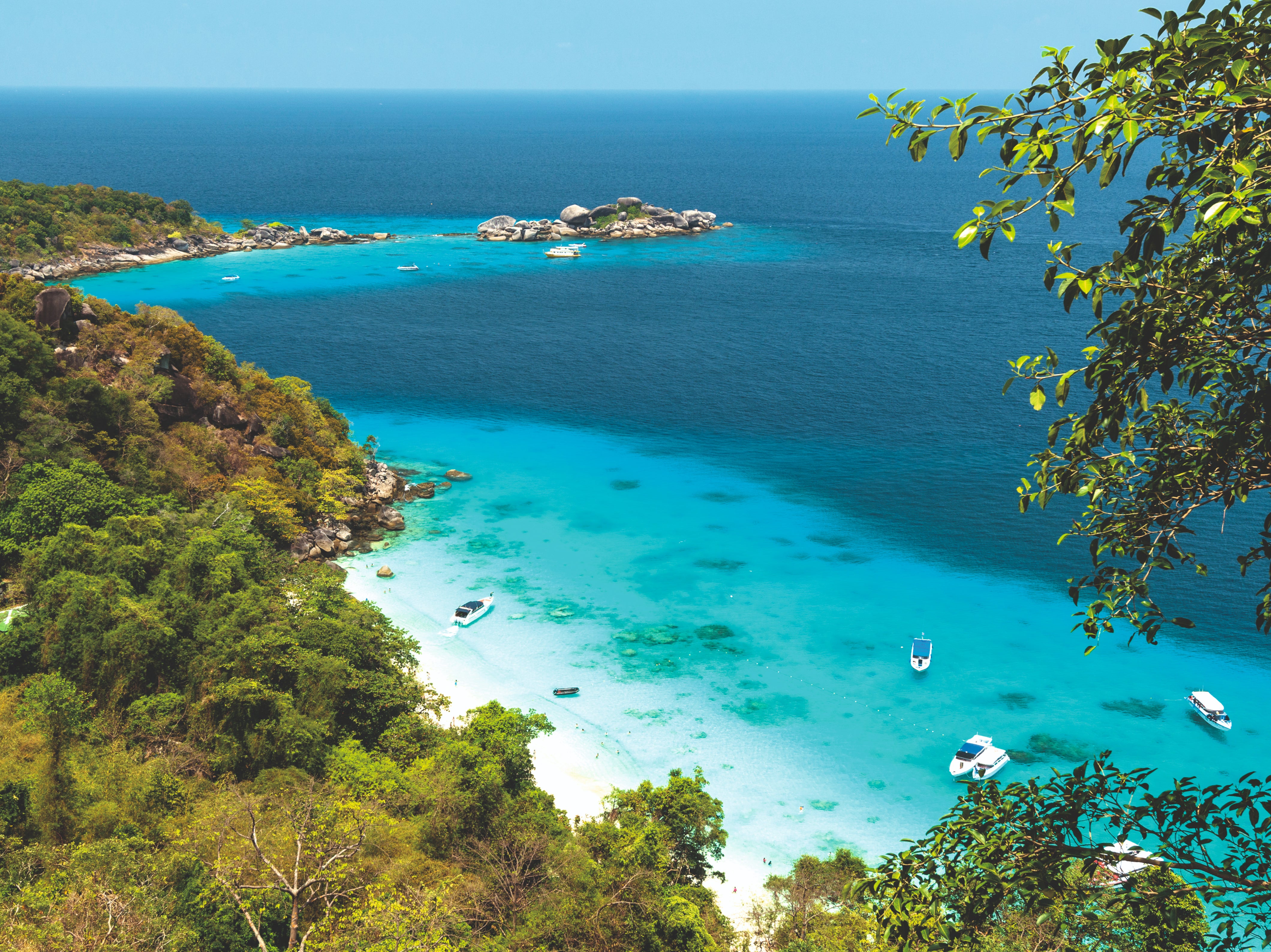 Blue view: a beach in Phuket, Thailand