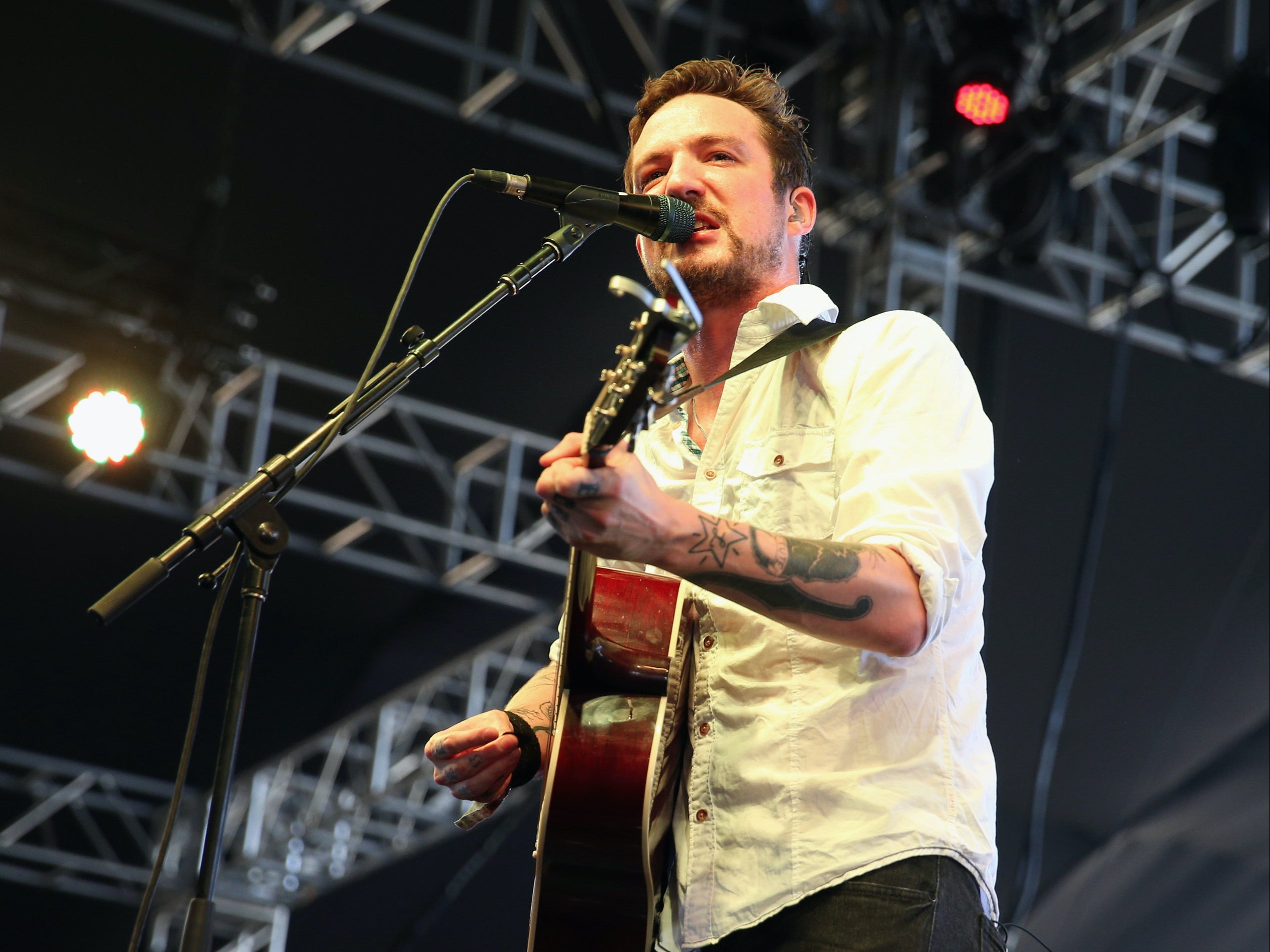 Frank Turner performing at Coachella in 2014