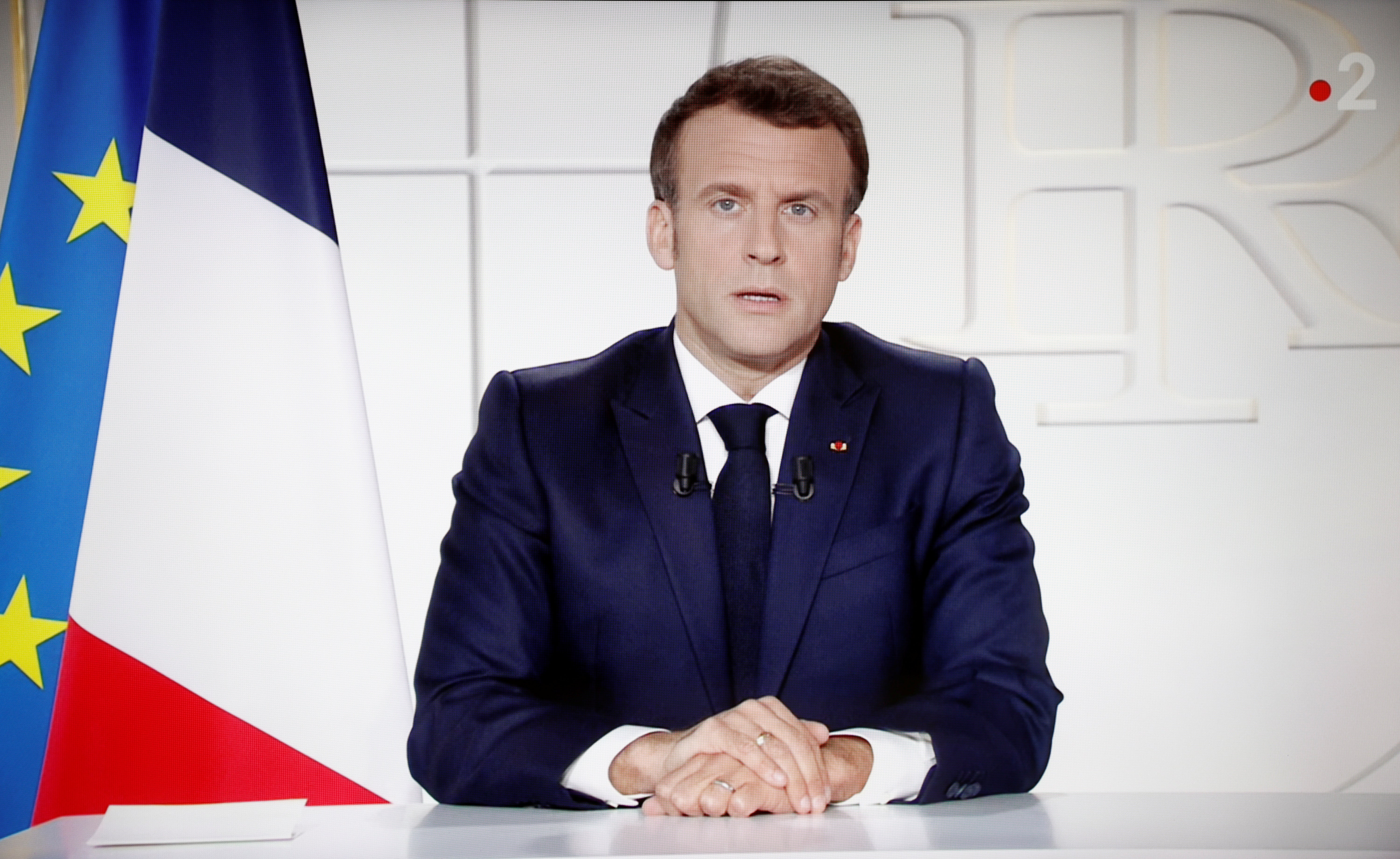 The French president during an address to the nation on Wednesday night