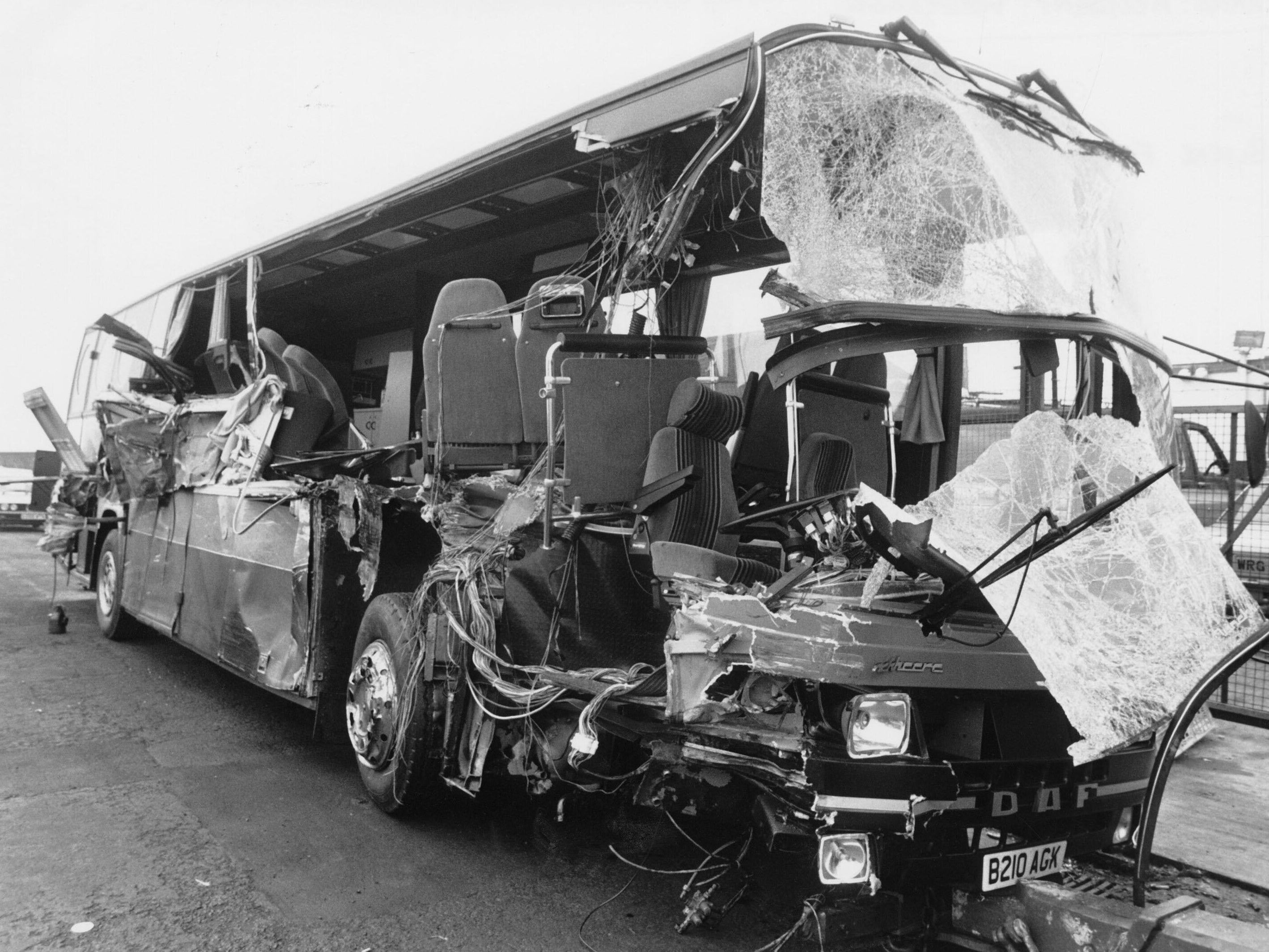 ‘A tangerine saved my life’: the coach Bucks Fizz were travelling in after the crash in 1984