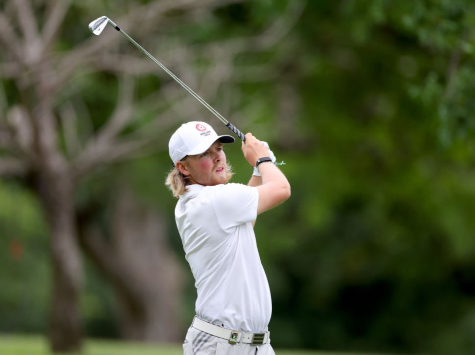 Joe Long competes at the Alfred Dunhill Championship