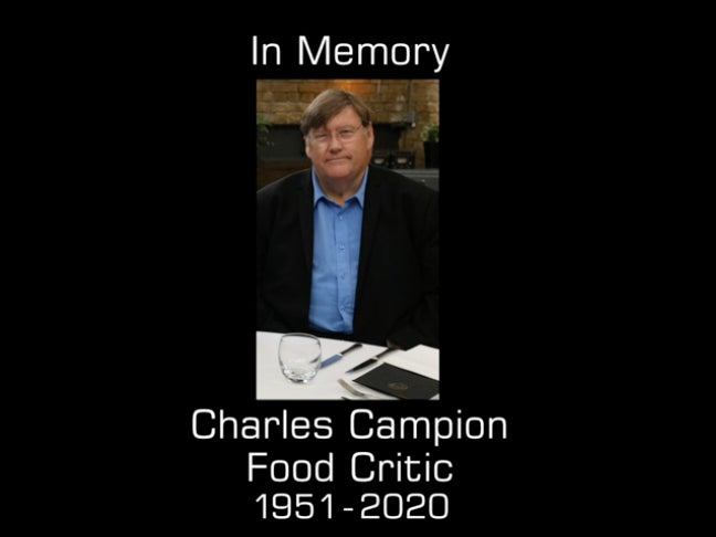 MasterChef pays tribute to food critic Charles Campion