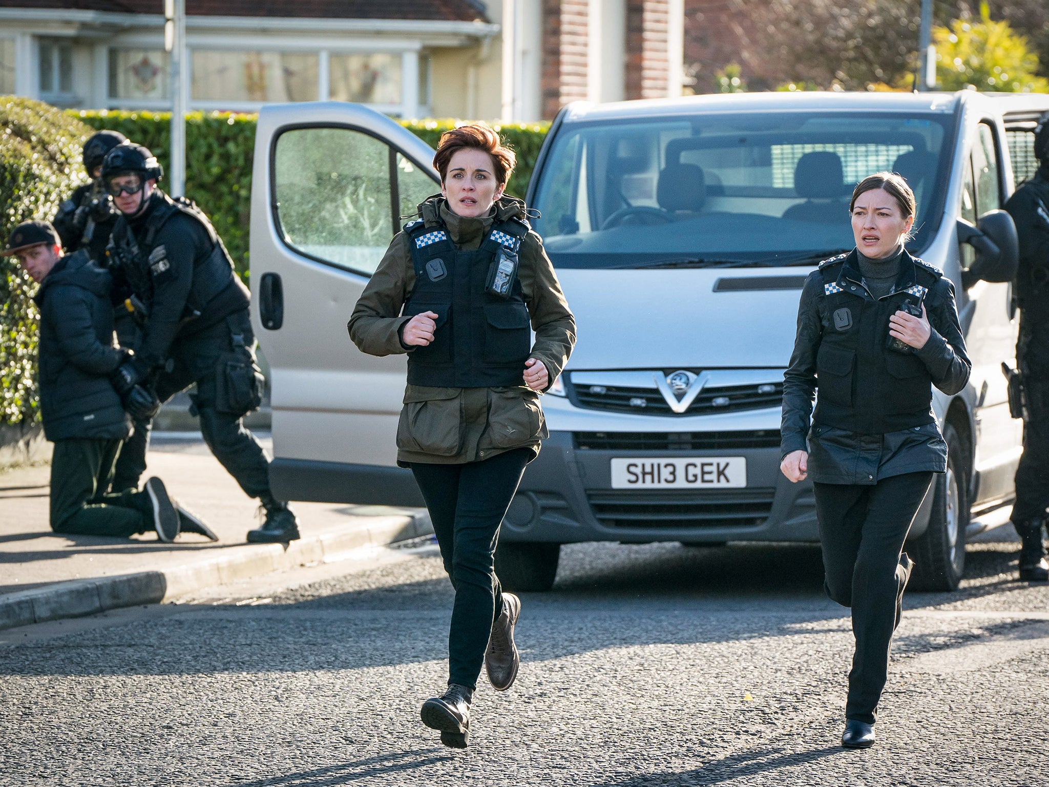 Vicky McClure and Kelly Macdonald in Line of Duty