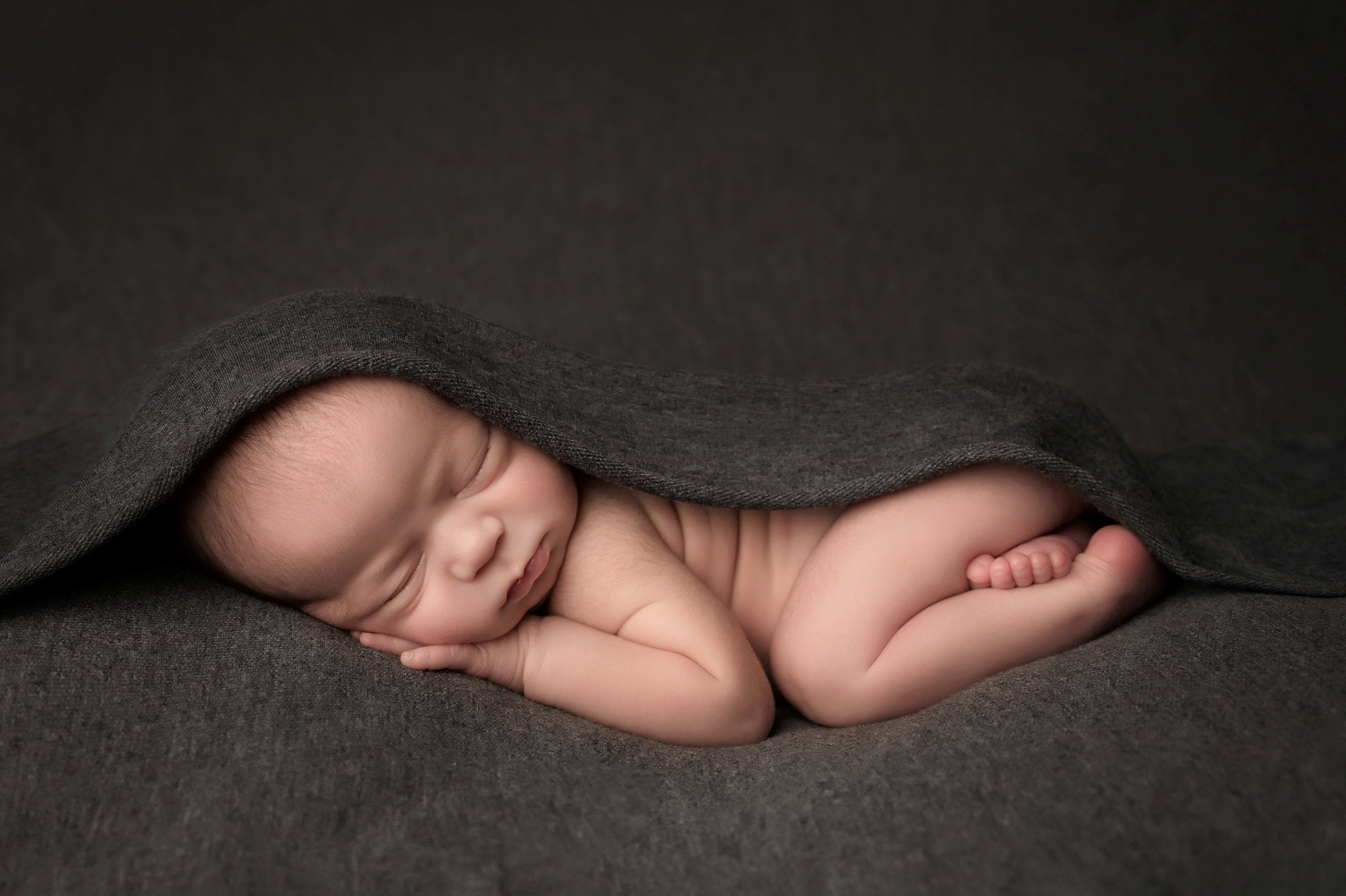 Jasmine was the first newborn to be pictured in Ms Burton’s new studio