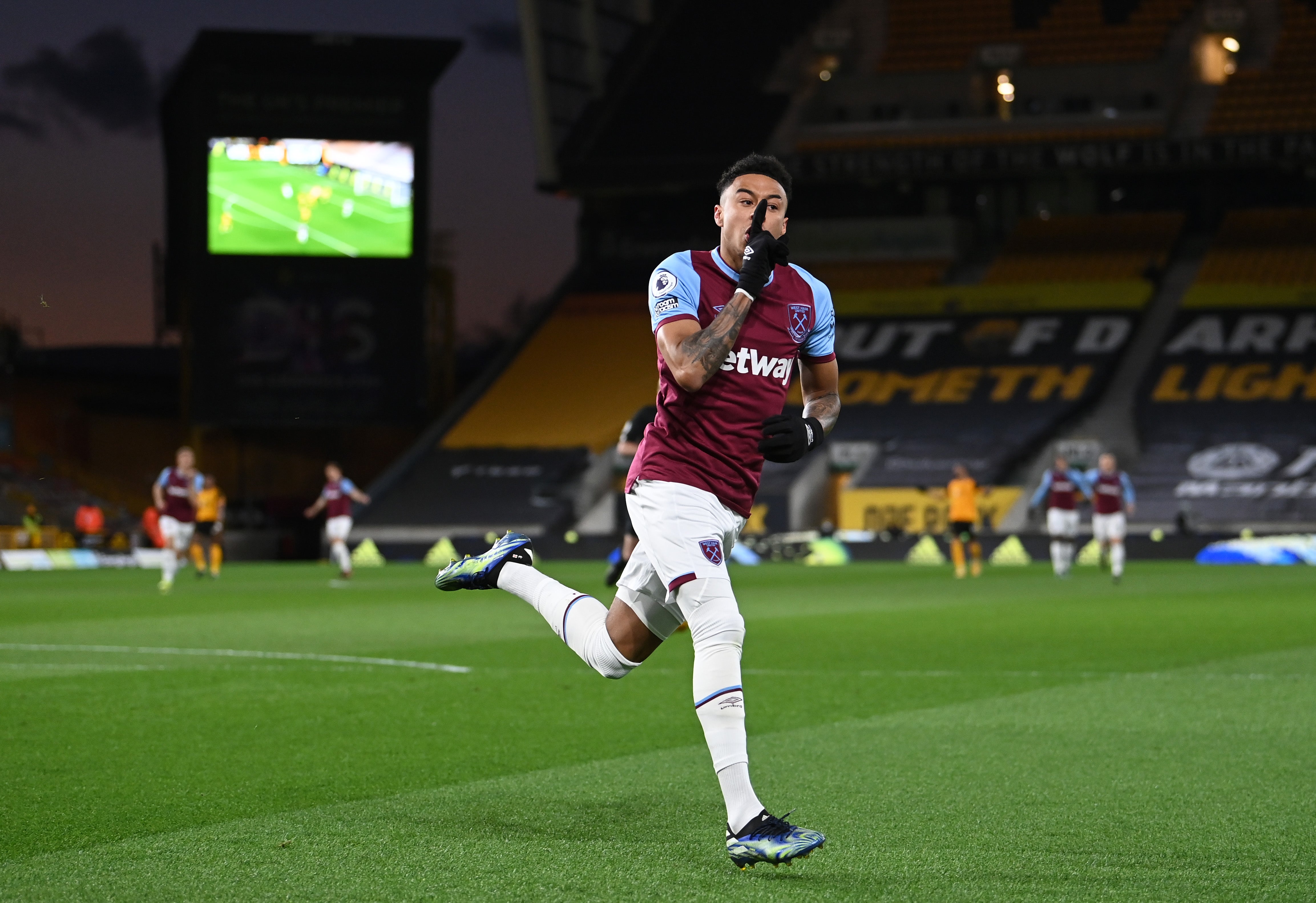 Jesse Lingard of West Ham United celebrates