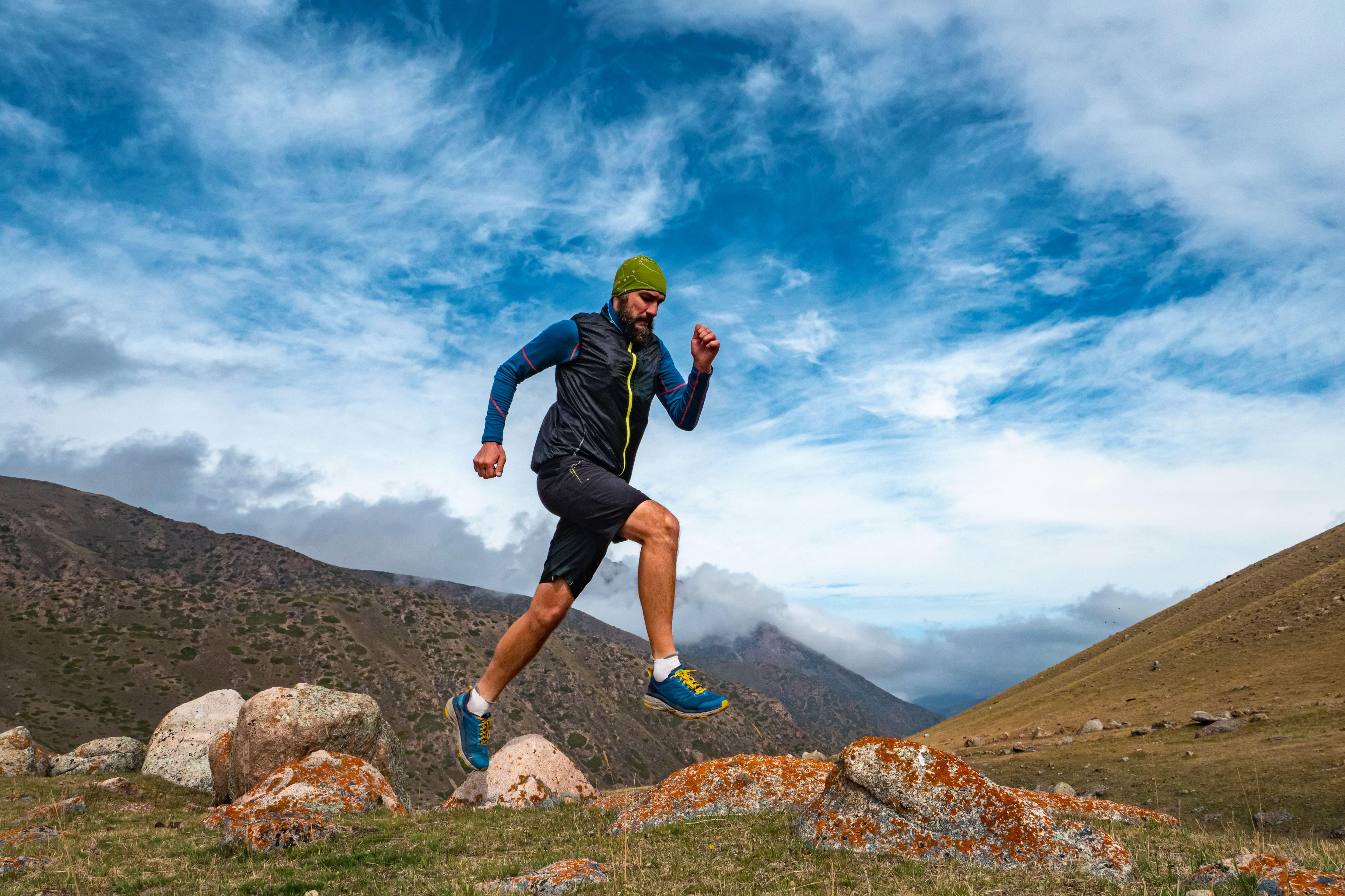 man jogging outdoors