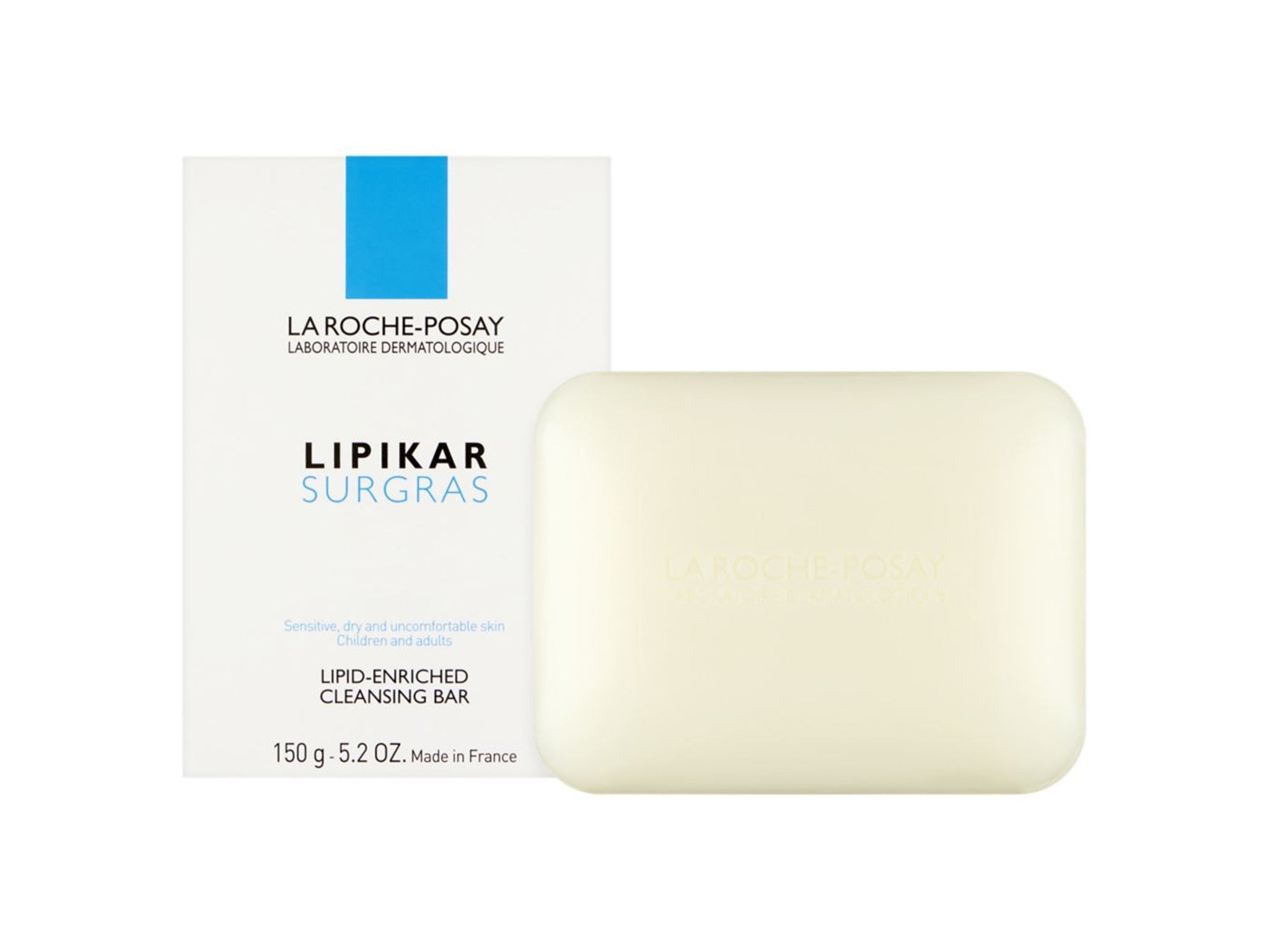 La Roche-Posay lipikar moisturising cleansing bar, 150g indybest