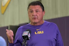 LSU's Orgeron gives lawmakers statement on Guice complaint