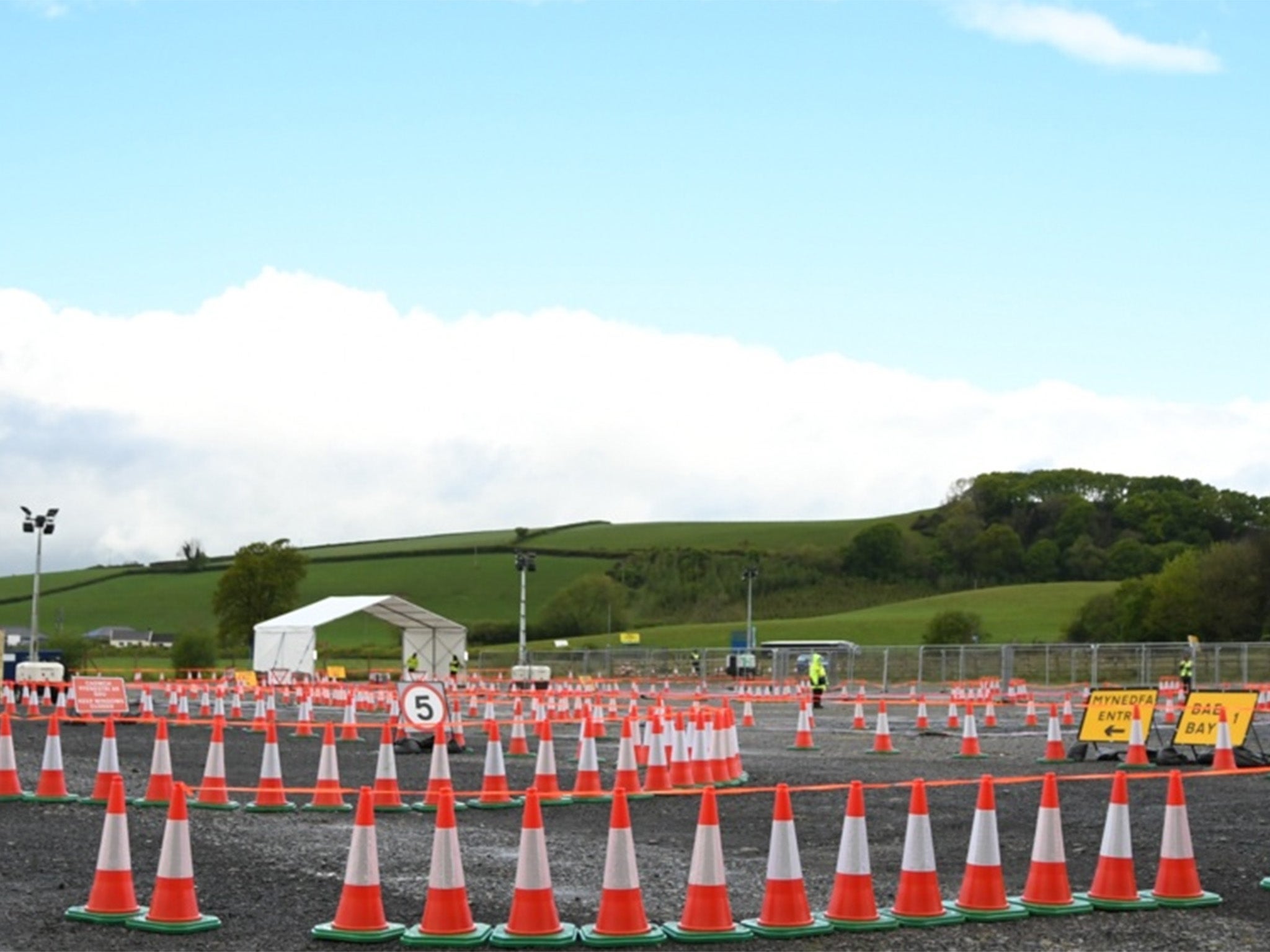 John Cooper found out the hard way that Carmarthen vaccine centre is drive-through only