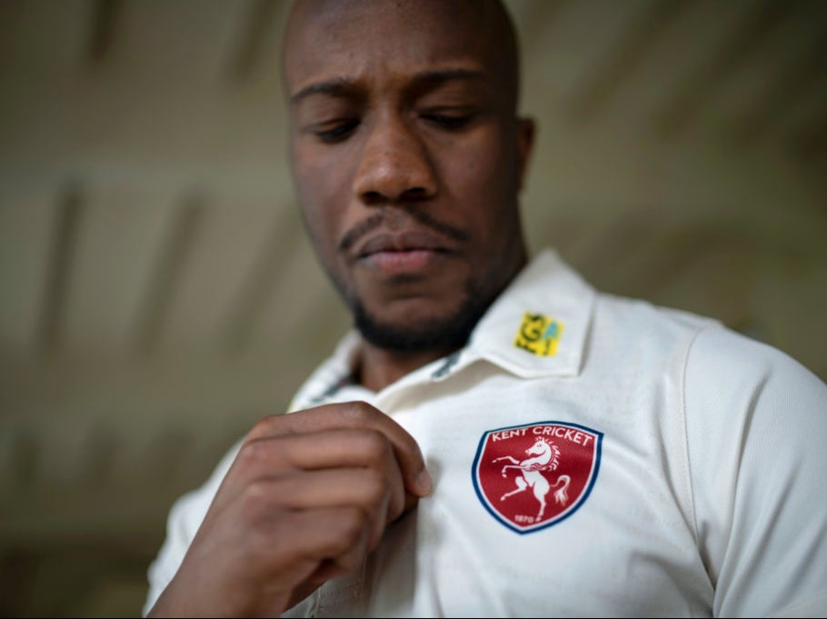 Daniel Bell-Drummond of Kent poses for a pre-season portrait