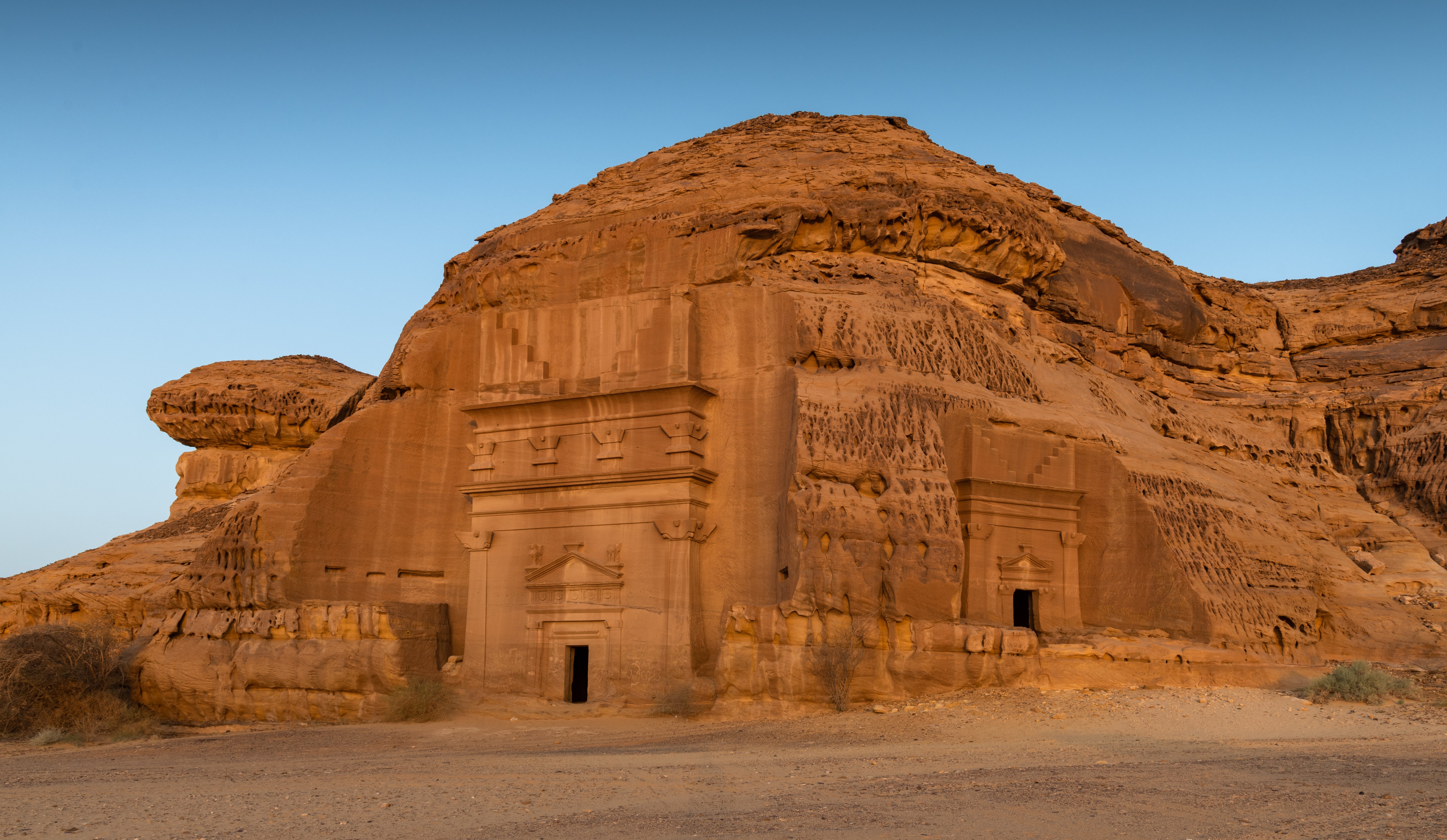 The Nabatean people built the tombs thousands of years ago