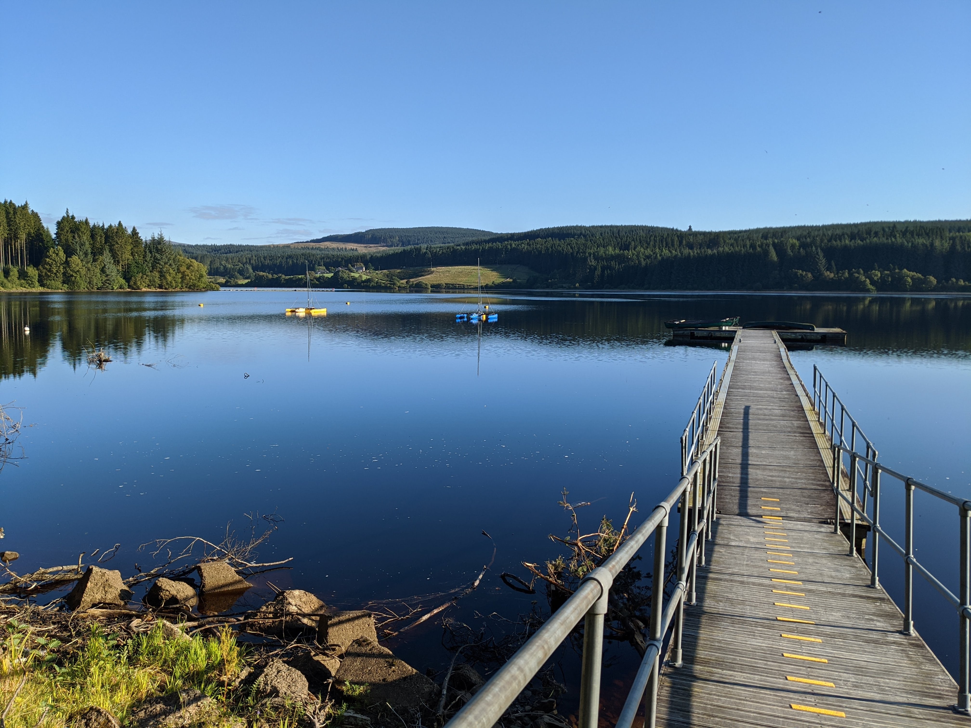 Kielder Water in Northumberland is a 44 billion-gallon reservoir