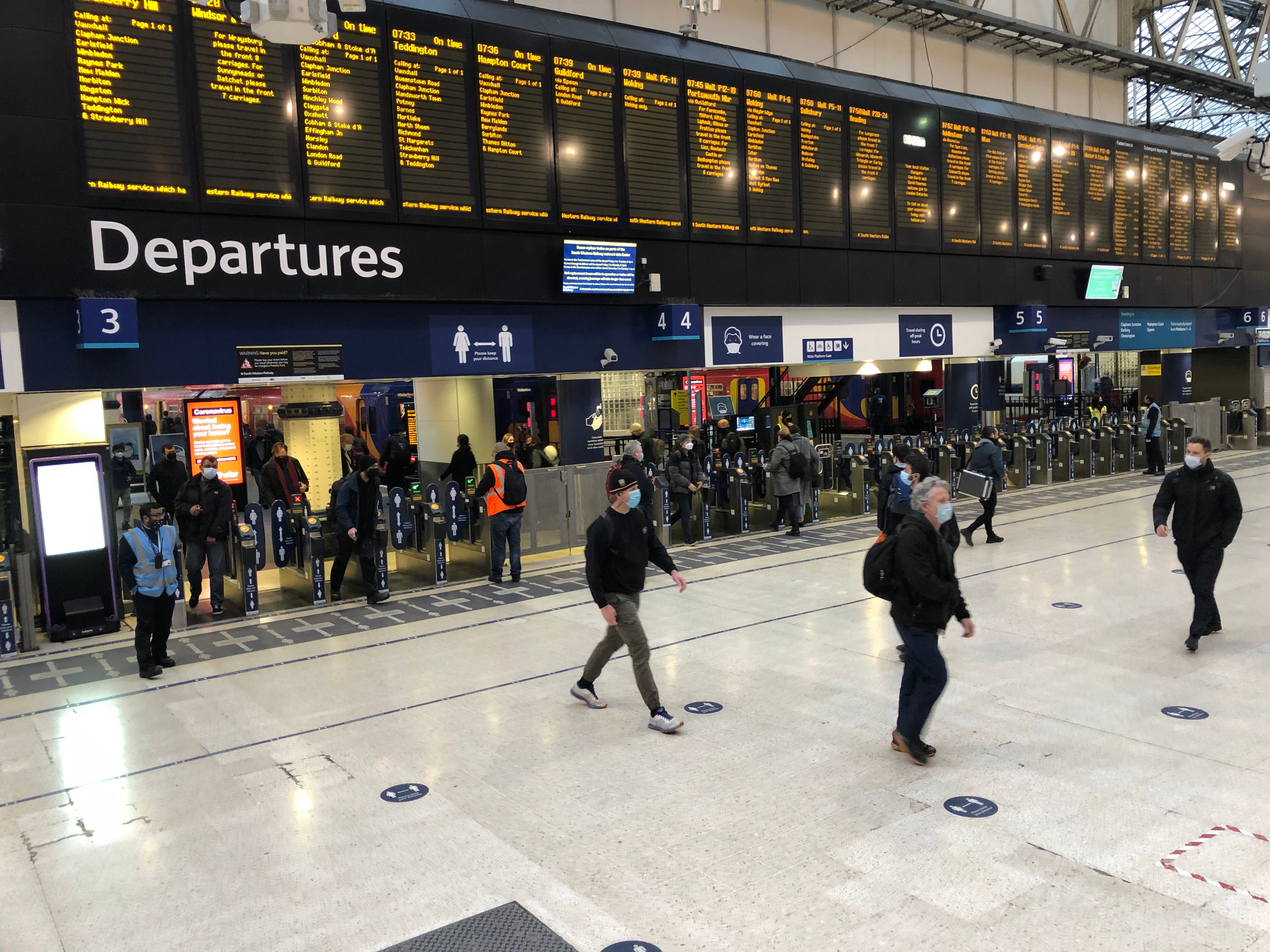 Arriving soon? Waterloo station in London, previously the busiest transport terminal in Europe