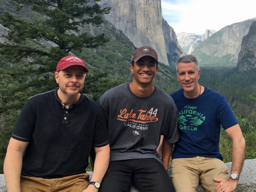 Pete, Kevin and Danny in Yosemite National Park in 2019