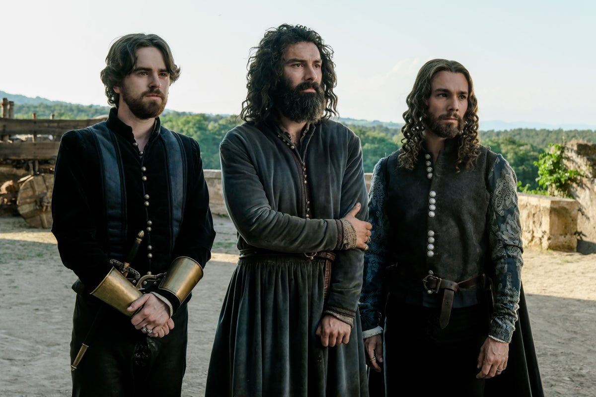 From L-R: Freddie Highmore, Aidan Turner, Carlos Cuevas