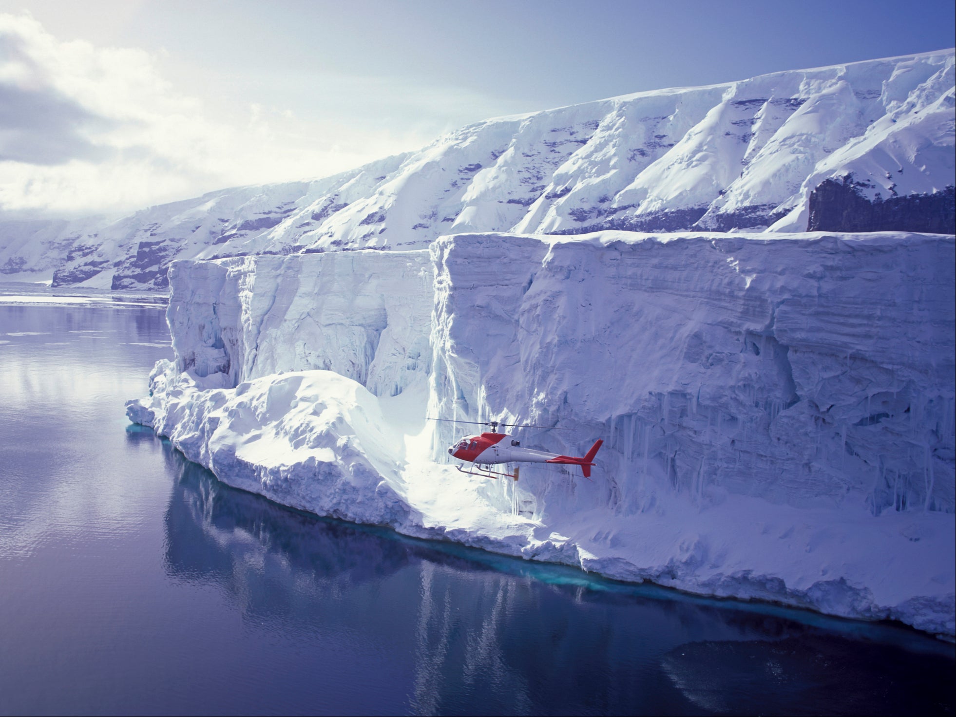 The ice shelves around Antarctica are an essential barrier, holding huge volumes of ice on the continent