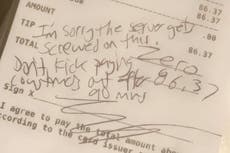 People donate $2,000 to waitress left rude note and zero tip by customer