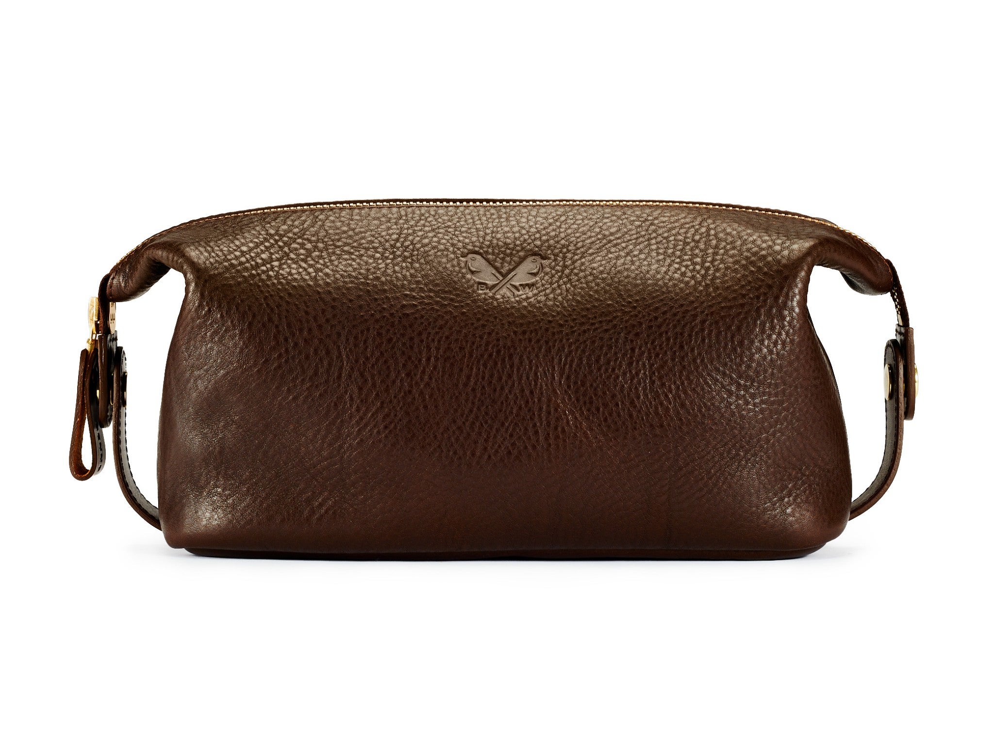 Bennett & Winch washbag/dopp kit, brown  indybest