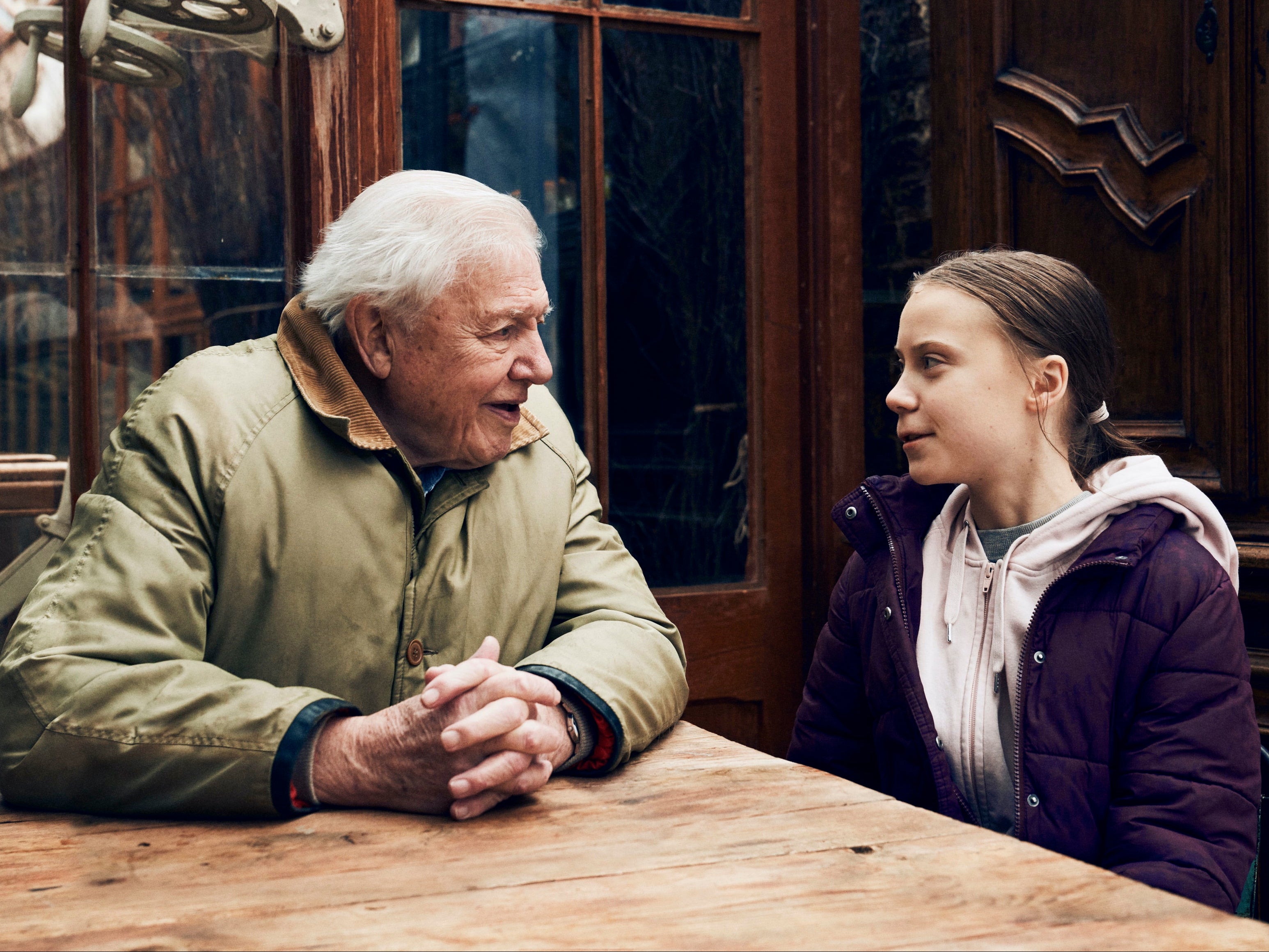 Sir David Attenborough and Greta Thunberg