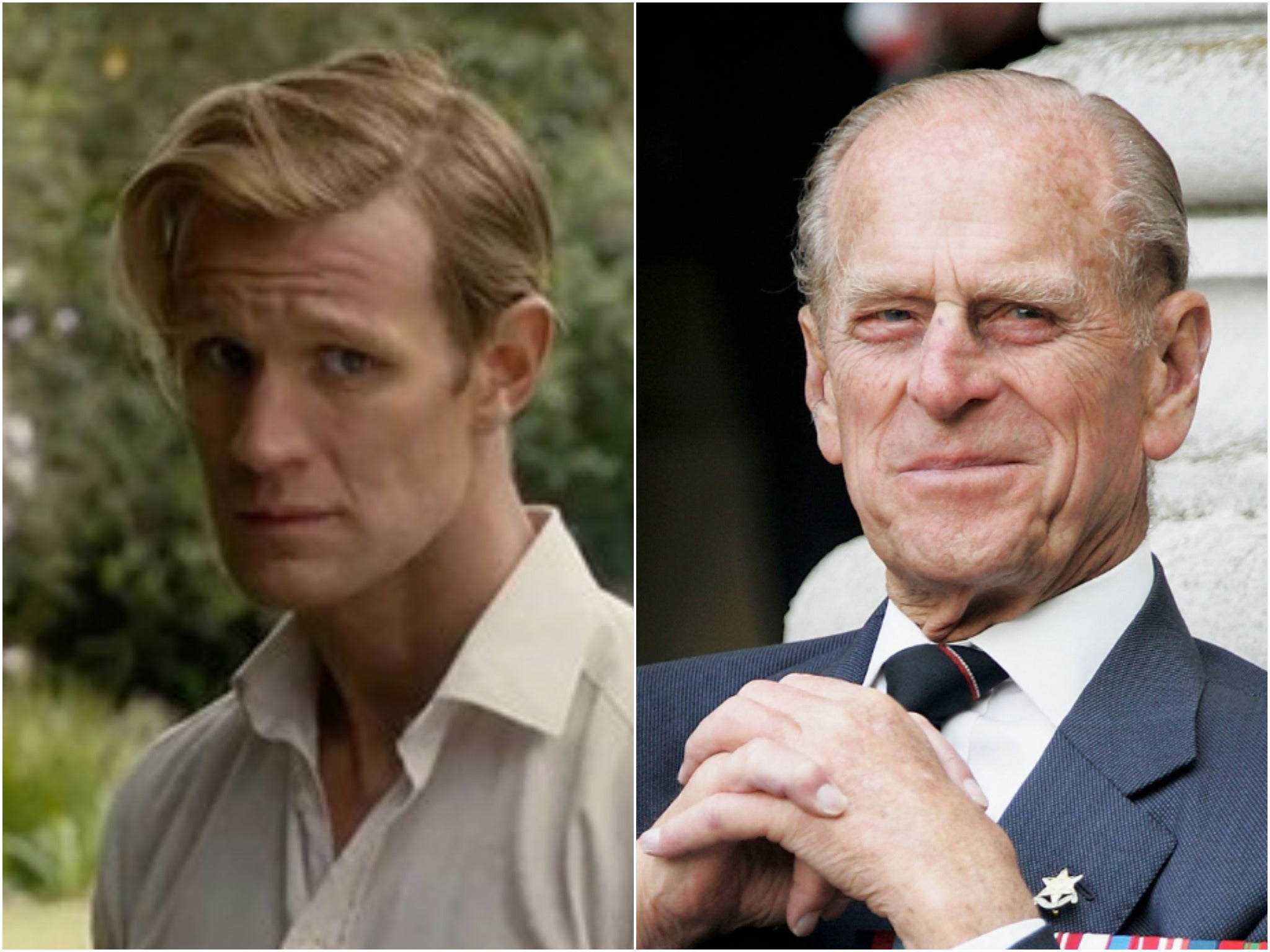 Matt Smith (left) played a young Prince Philip in the second season of The Crown