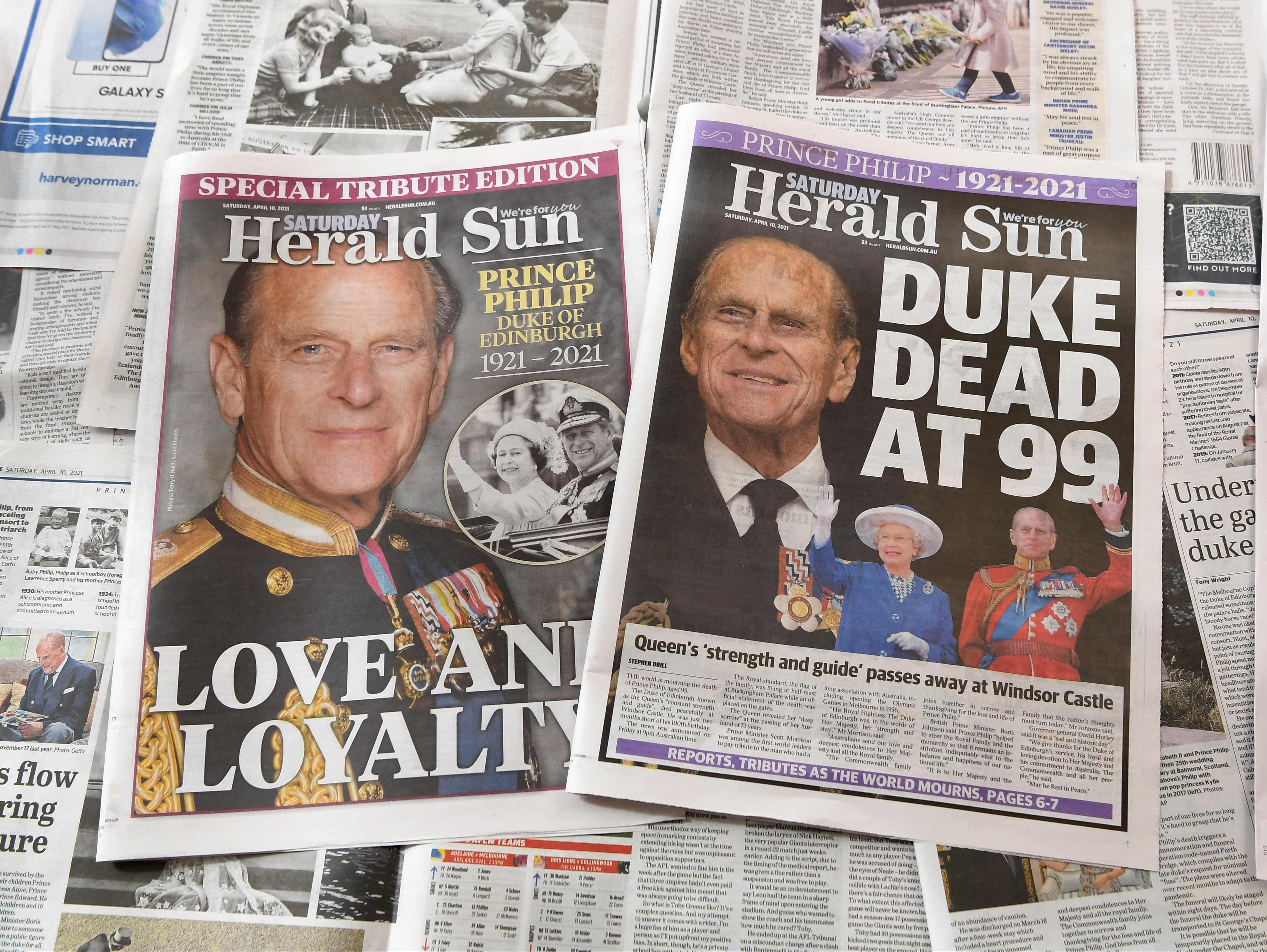 The world’s press has gone all-out to mark duke’s seven decades of service