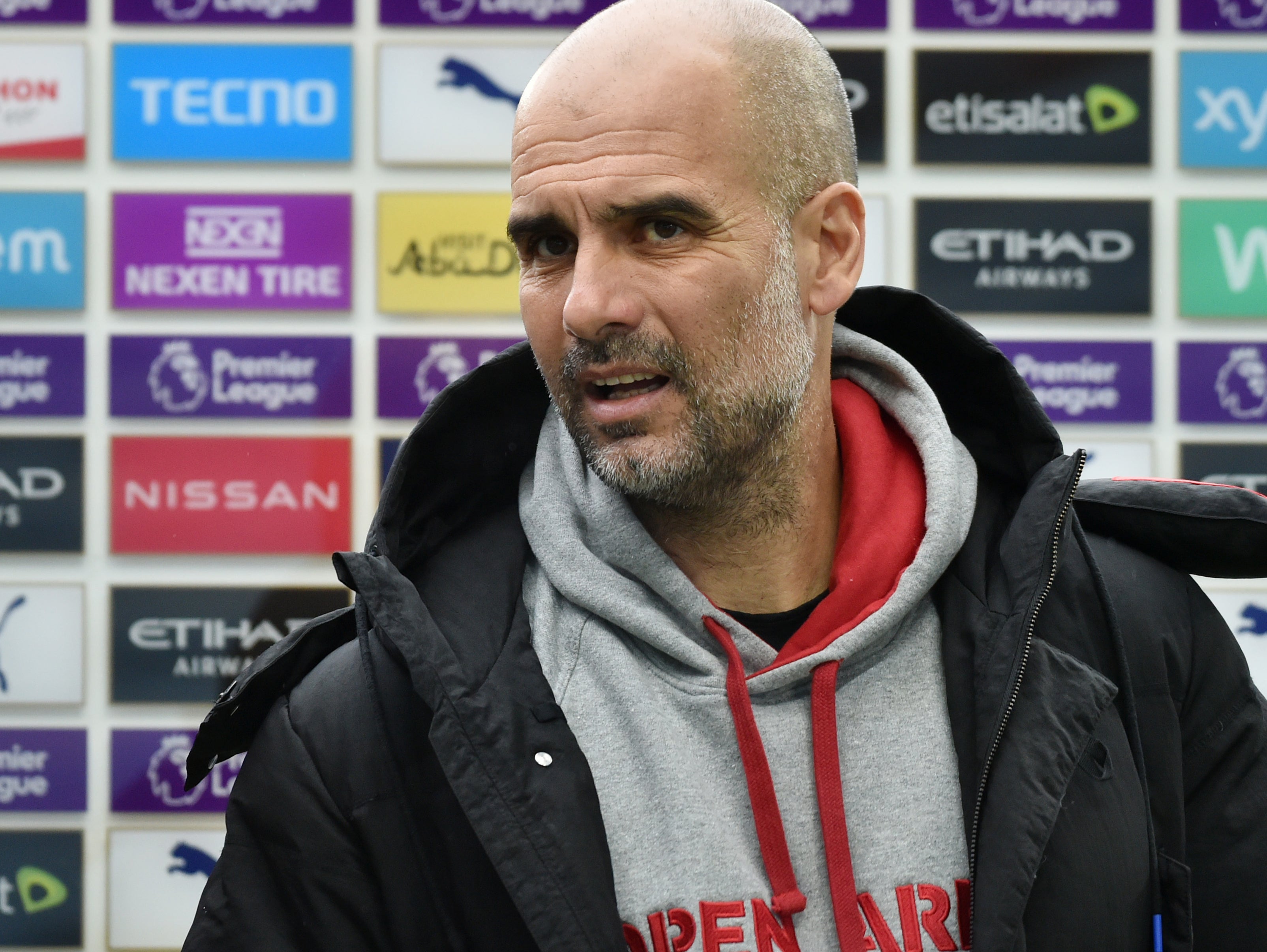 Manchester City manager Pep Guardiola