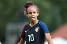 Trinity Rodman, daughter of retired NBA star Dennis, scores record-breaking goal on professional football debut