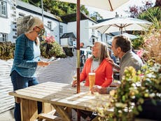 When can you drink inside pubs in the UK?