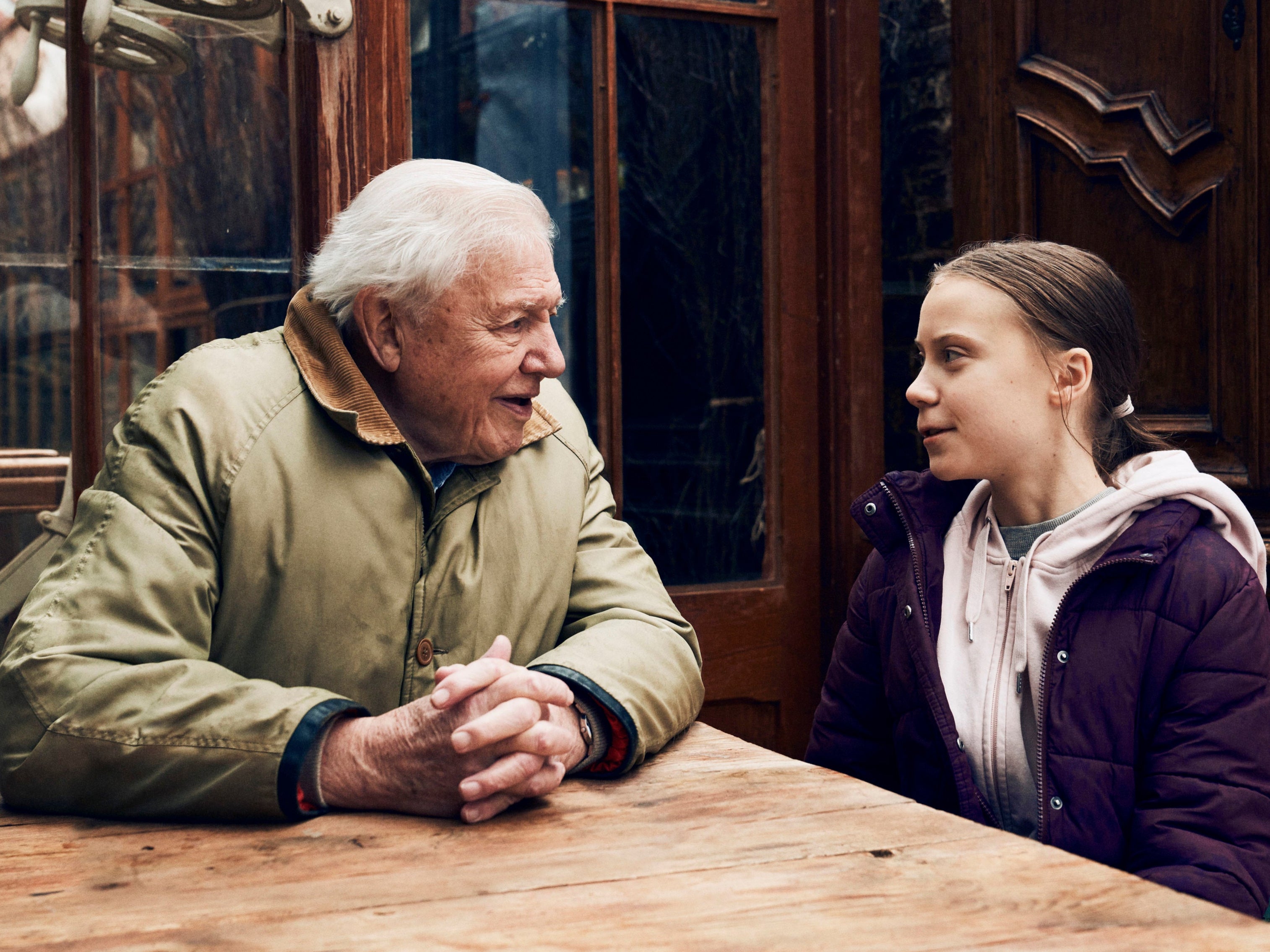 Greta Thunberg con David Attenborough