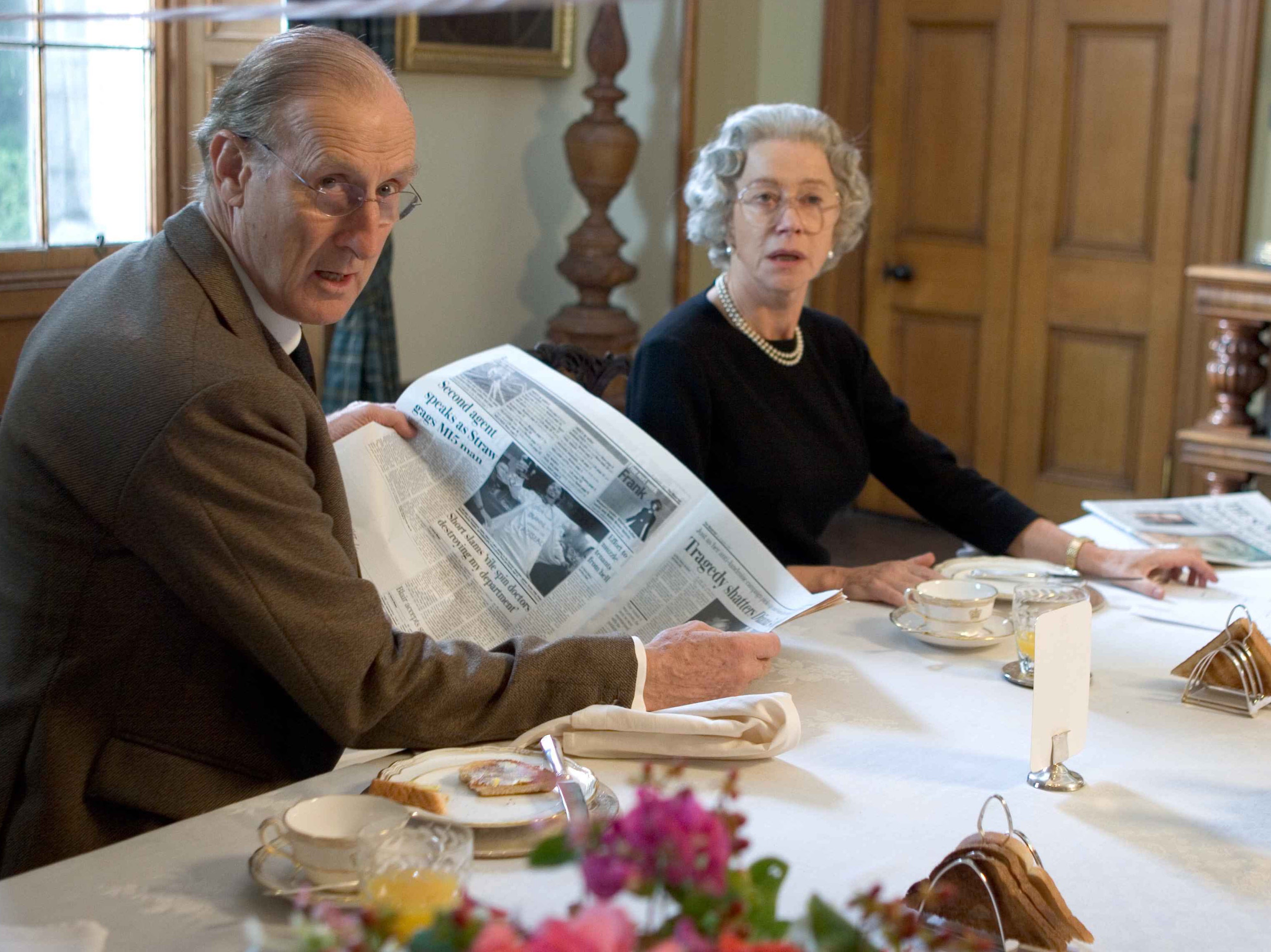 James Cromwell as Prince Philip opposite Helen Mirren in ‘The Queen’