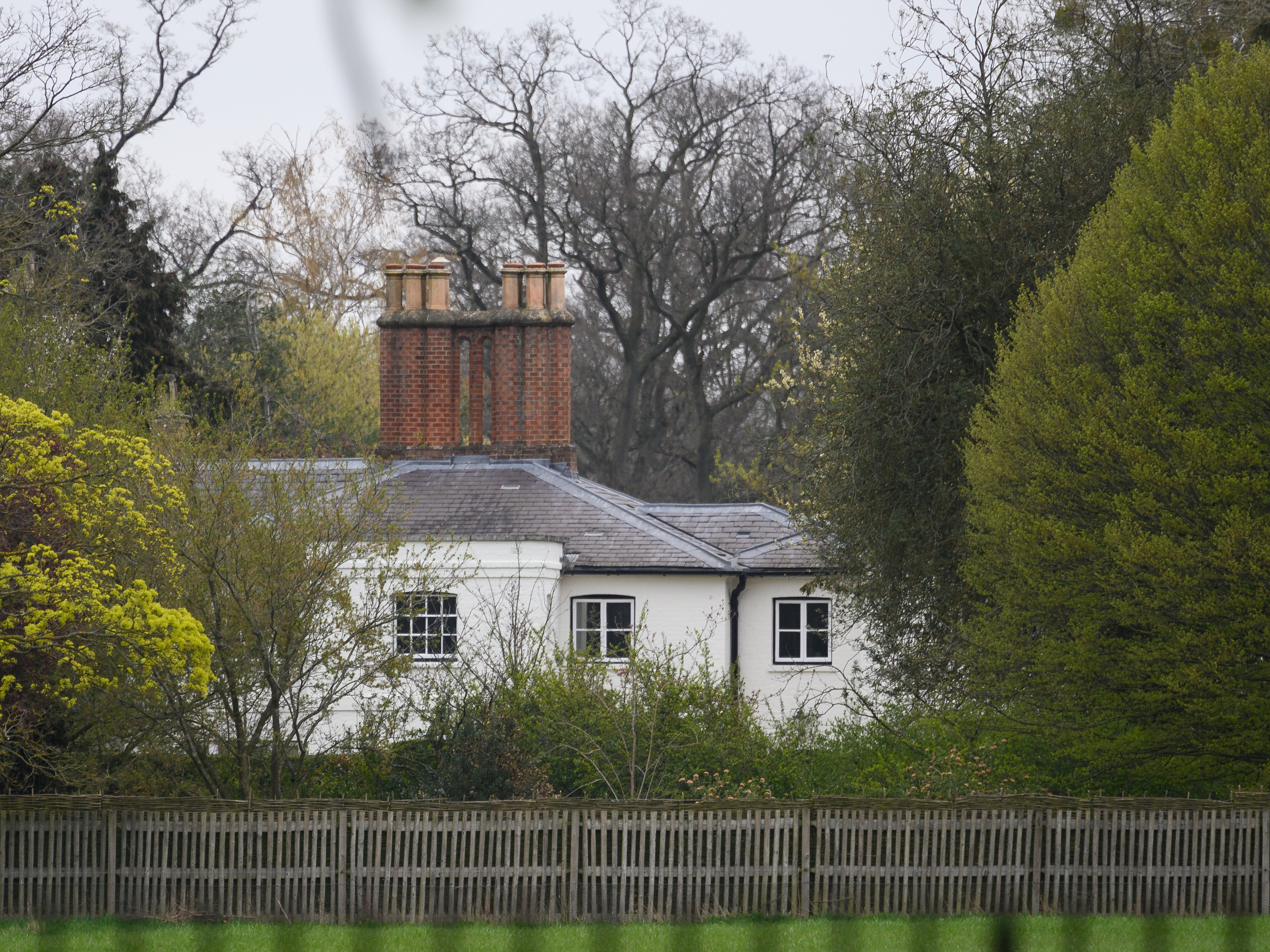 Harry is staying at Frogmore Cottage ahead of the funeral