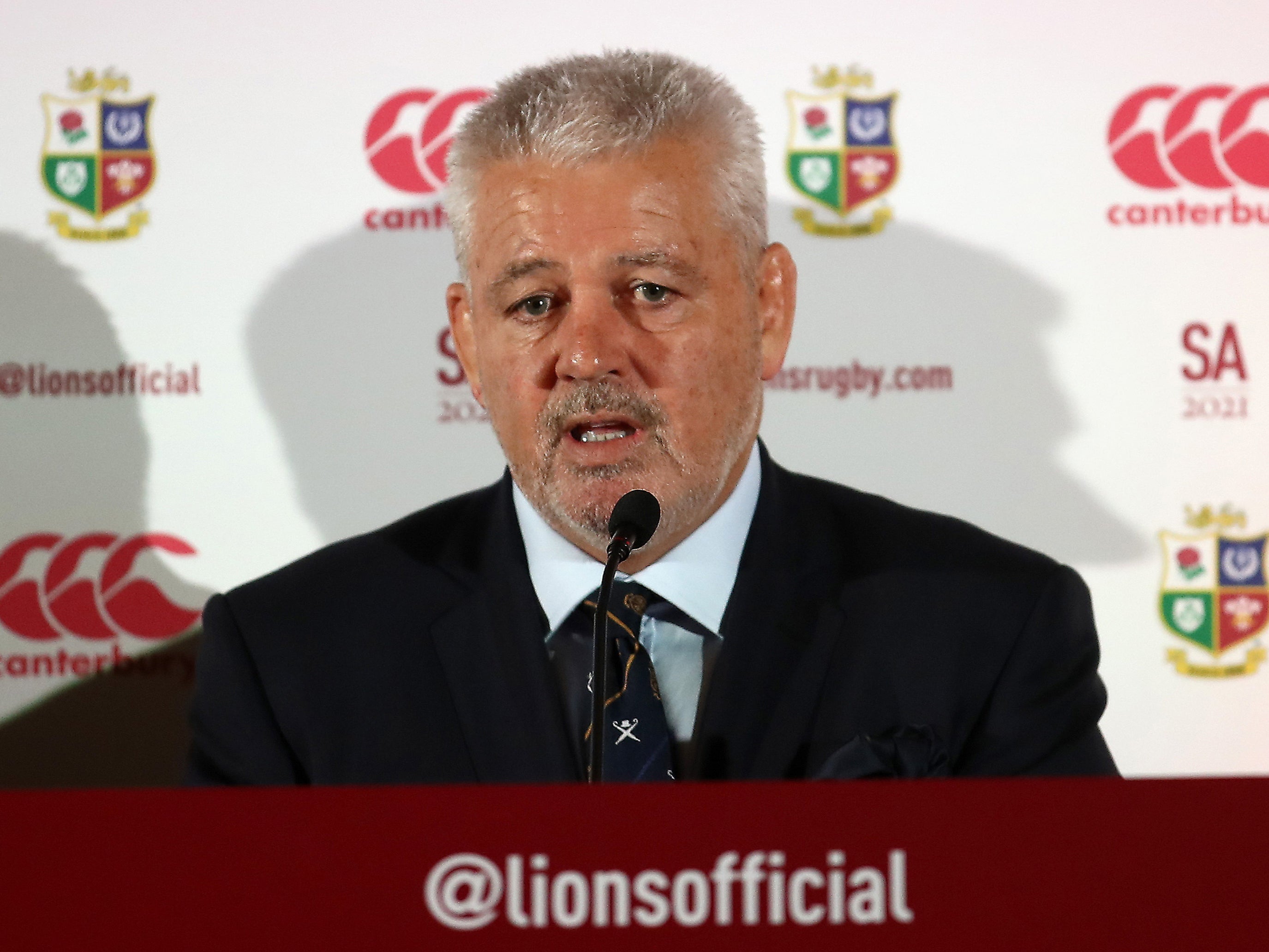 British and Irish Lions coach Warren Gatland