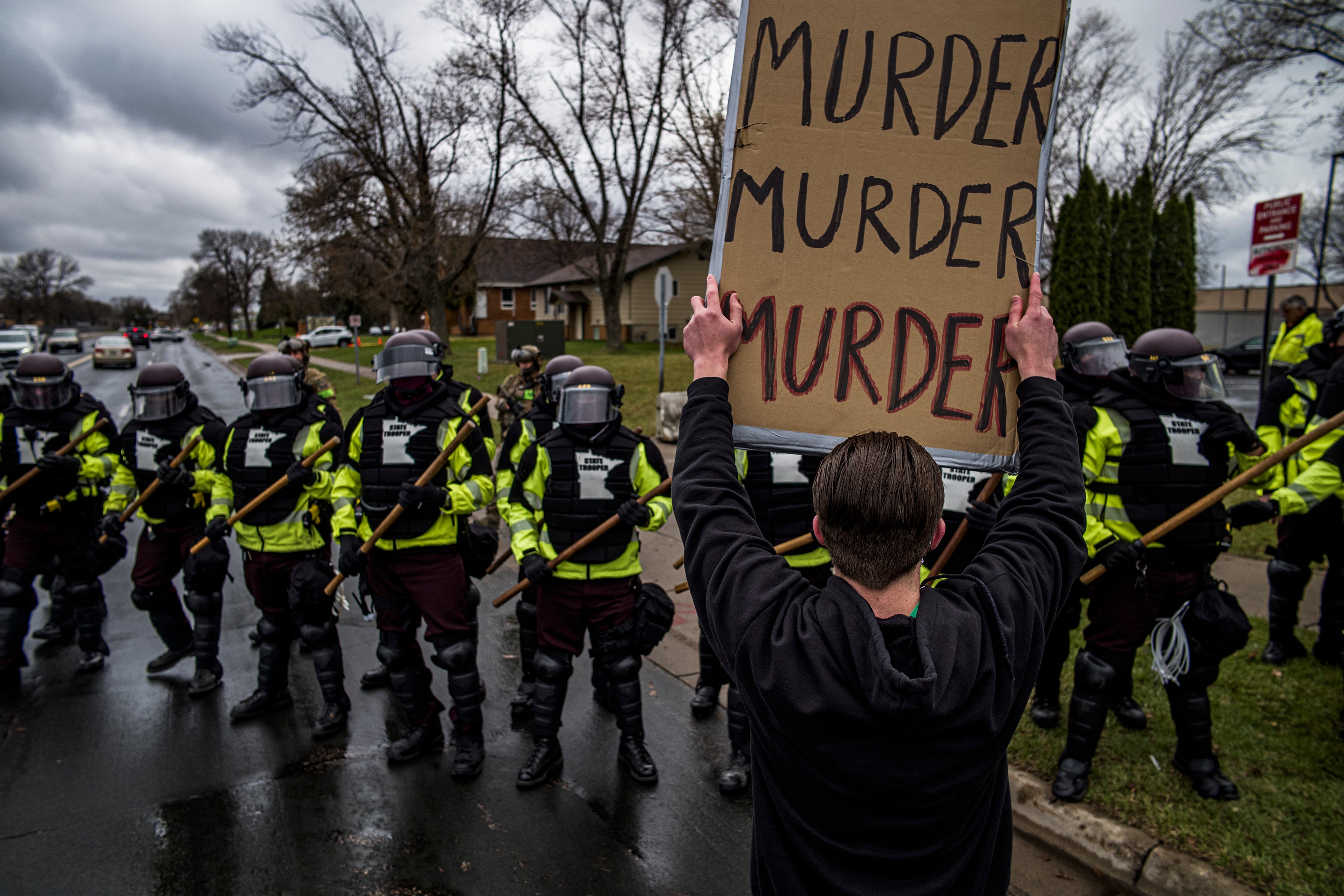 Police in Minnesota have been accused of physically attacking reporters as they cover the Daunte Wright protests