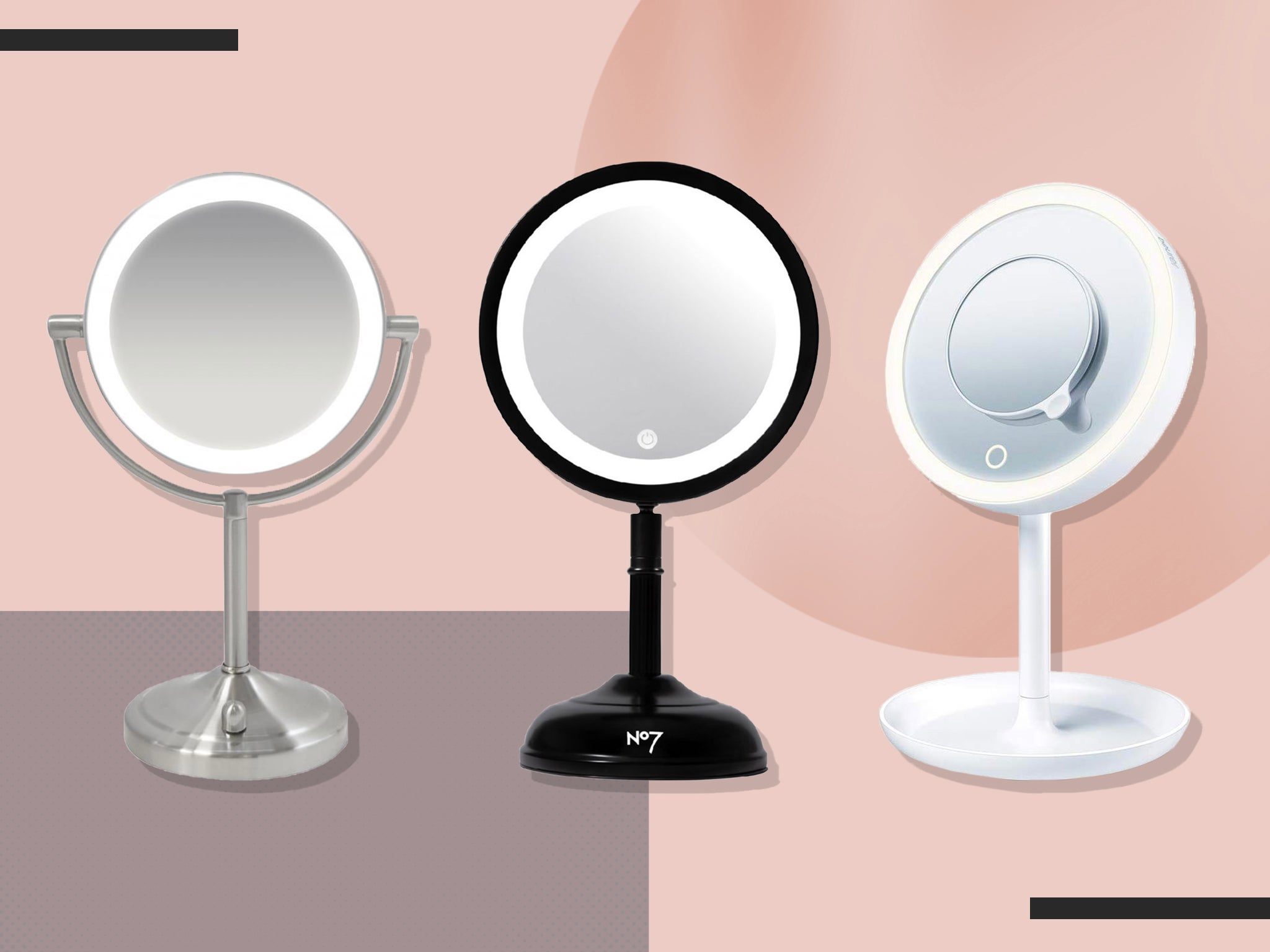 They deliver a beam which allows you to clearly see your face with no shadows and can make a stylish addition to your bathroom or dresser