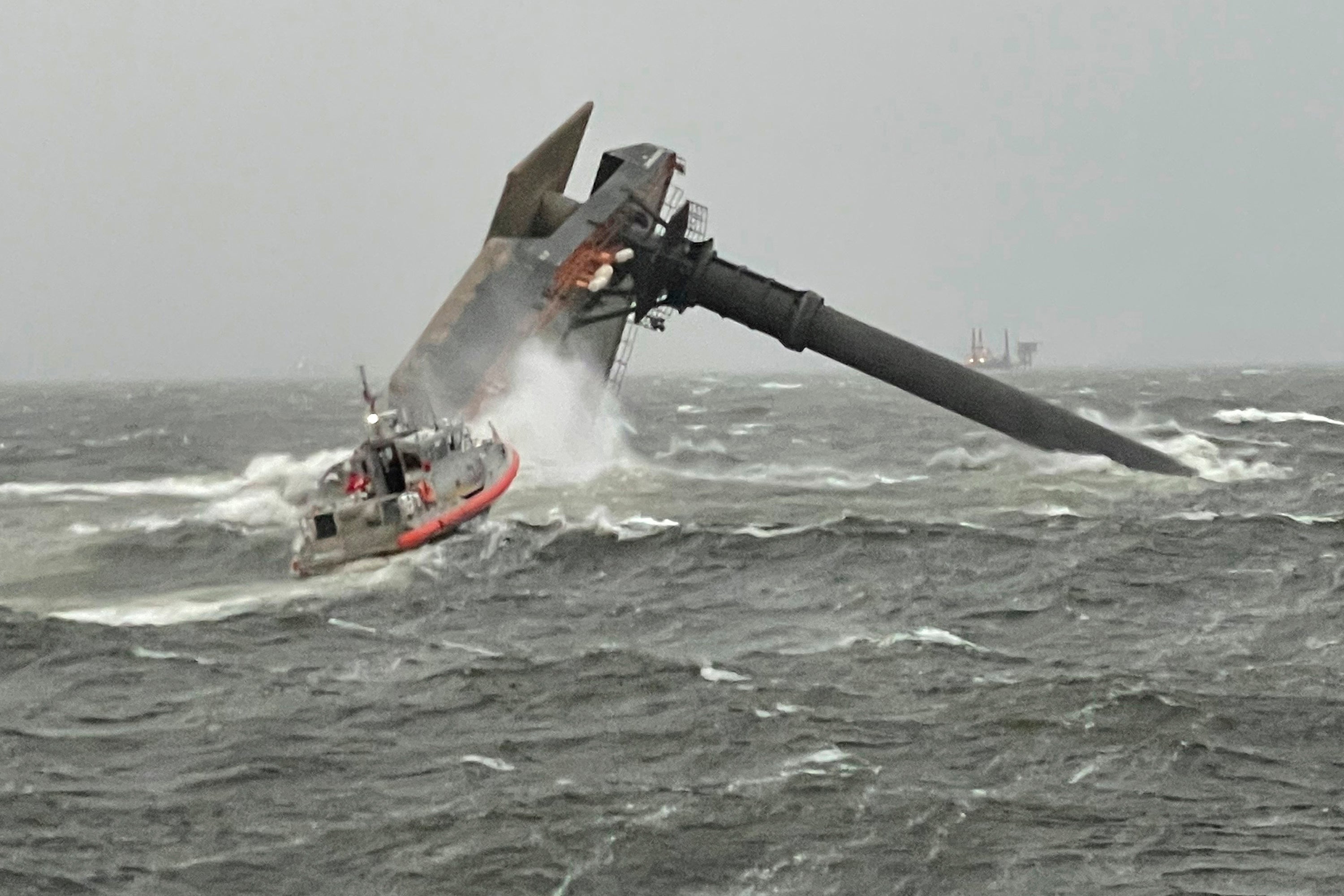 US Overturned Boat Rescue